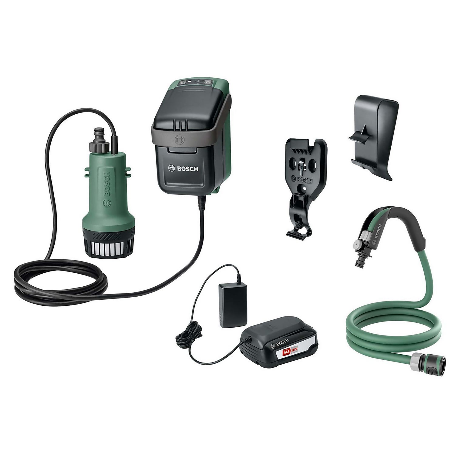 Bosch GardenPump 18 Submersible Water Pump Extension Kit (with Wall and  Tank Connections and 2.5 m Garden Hose, in Cardboard Packaging) :  : Industrial & Scientific