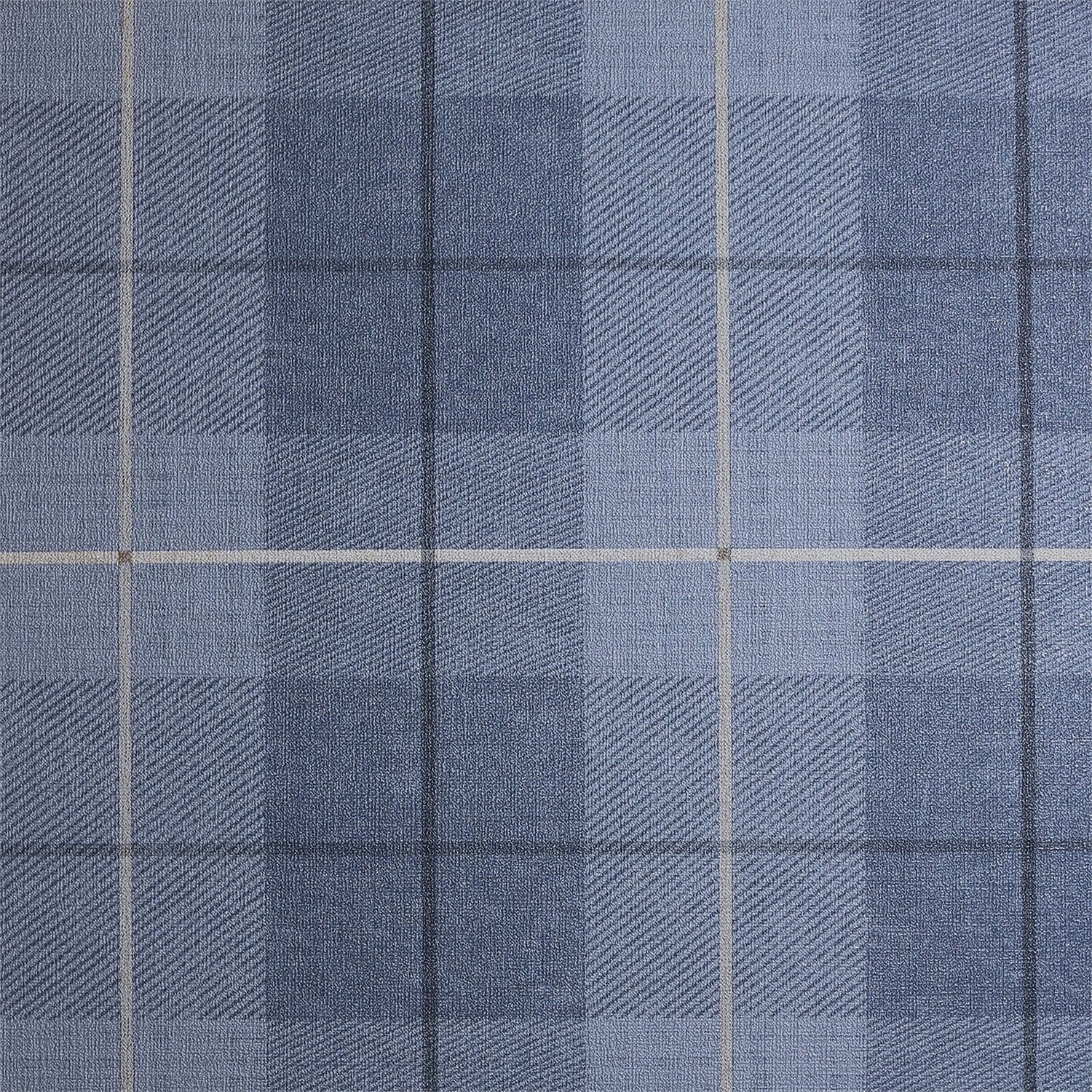 Arthouse Country Tartan Textured Paste the Wall Wallpaper - Denim Blue | Homebase Arthouse Country Tartan Textured Paste the Wall Wallpaper - Denim Blue | Homebase