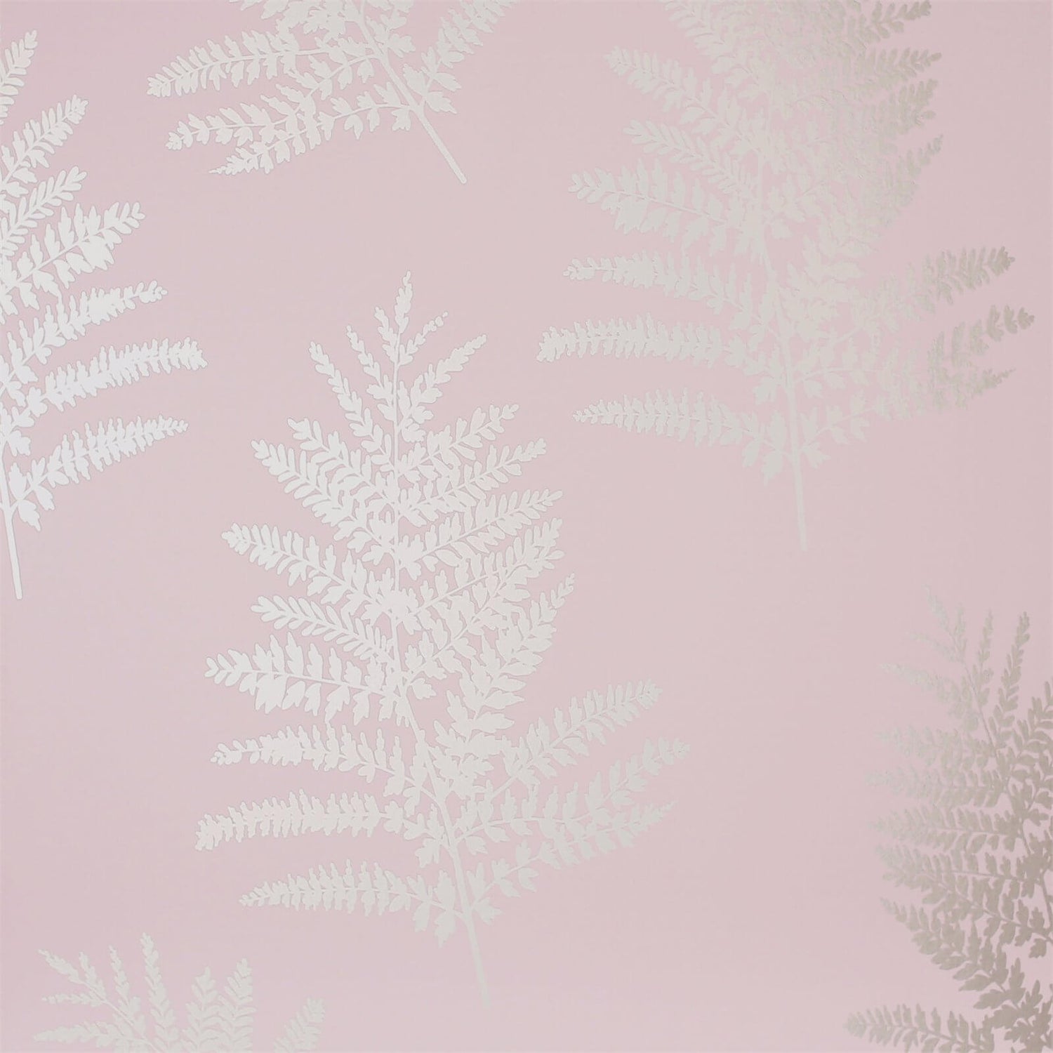Arthouse Opera Fern Tree Smooth Metallic Blush Pink Wallpaper | Homebase