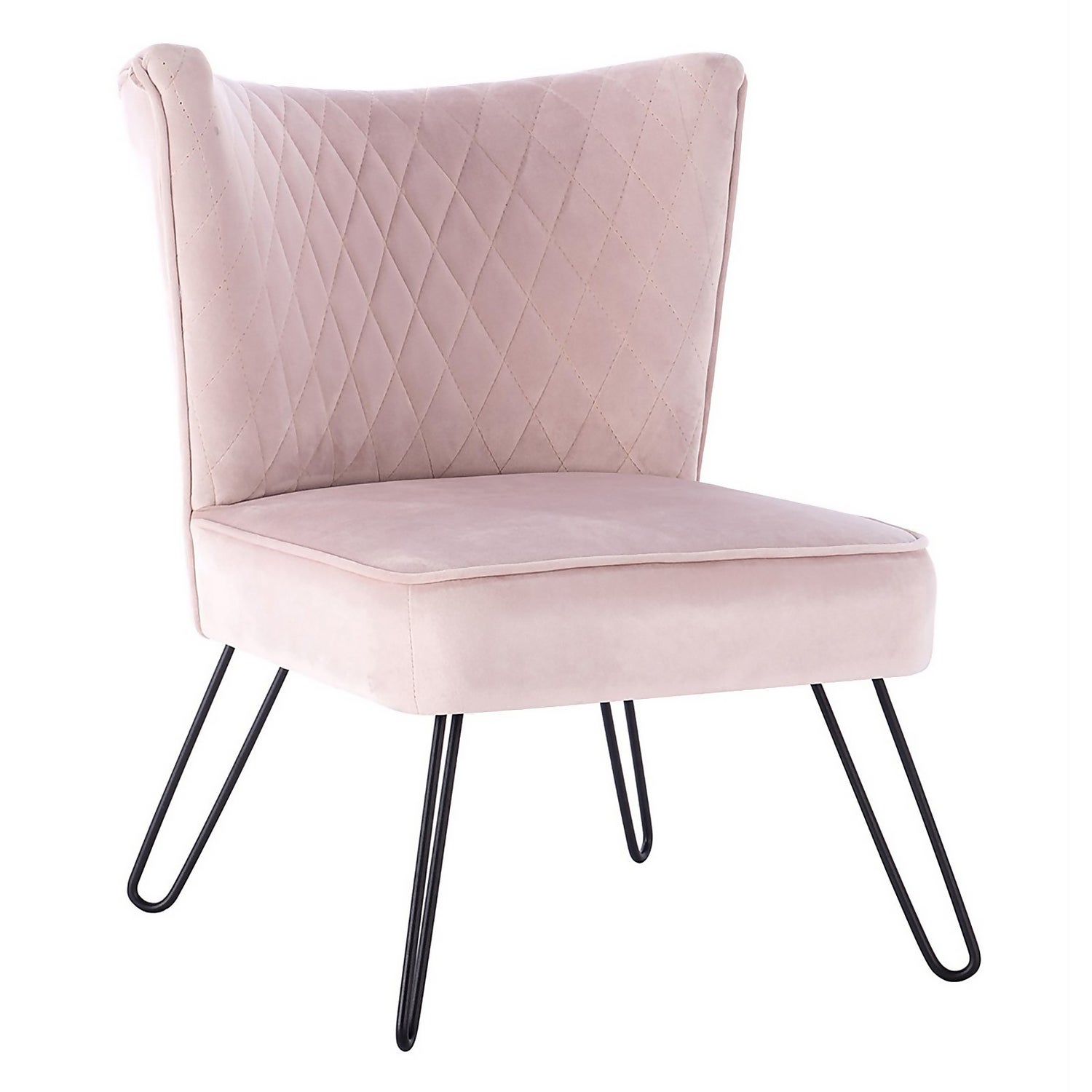 Homebase blush pink top chair