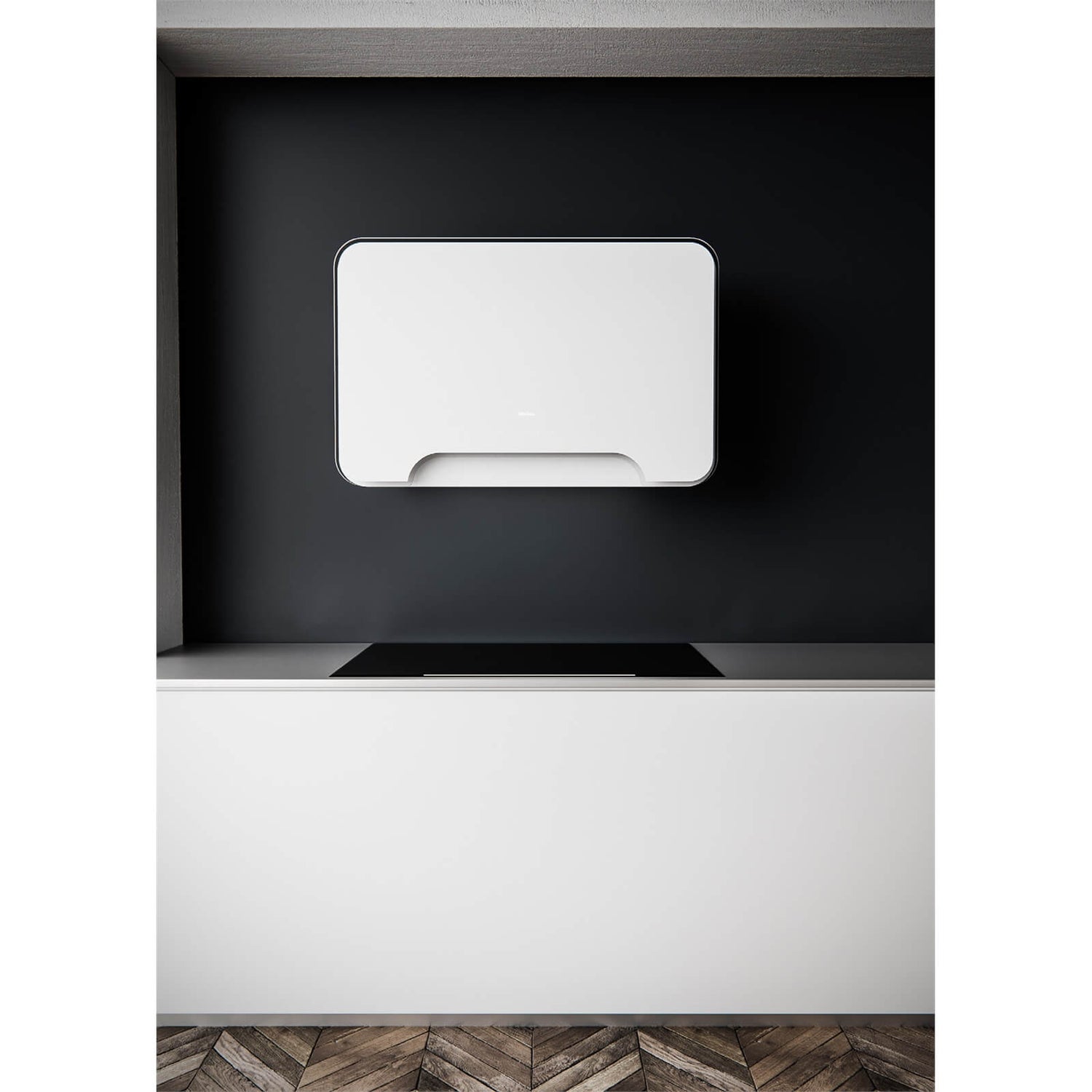 Inox Orbit 80cm Wall-Mounted Canopy Cooker Hood - White | Homebase