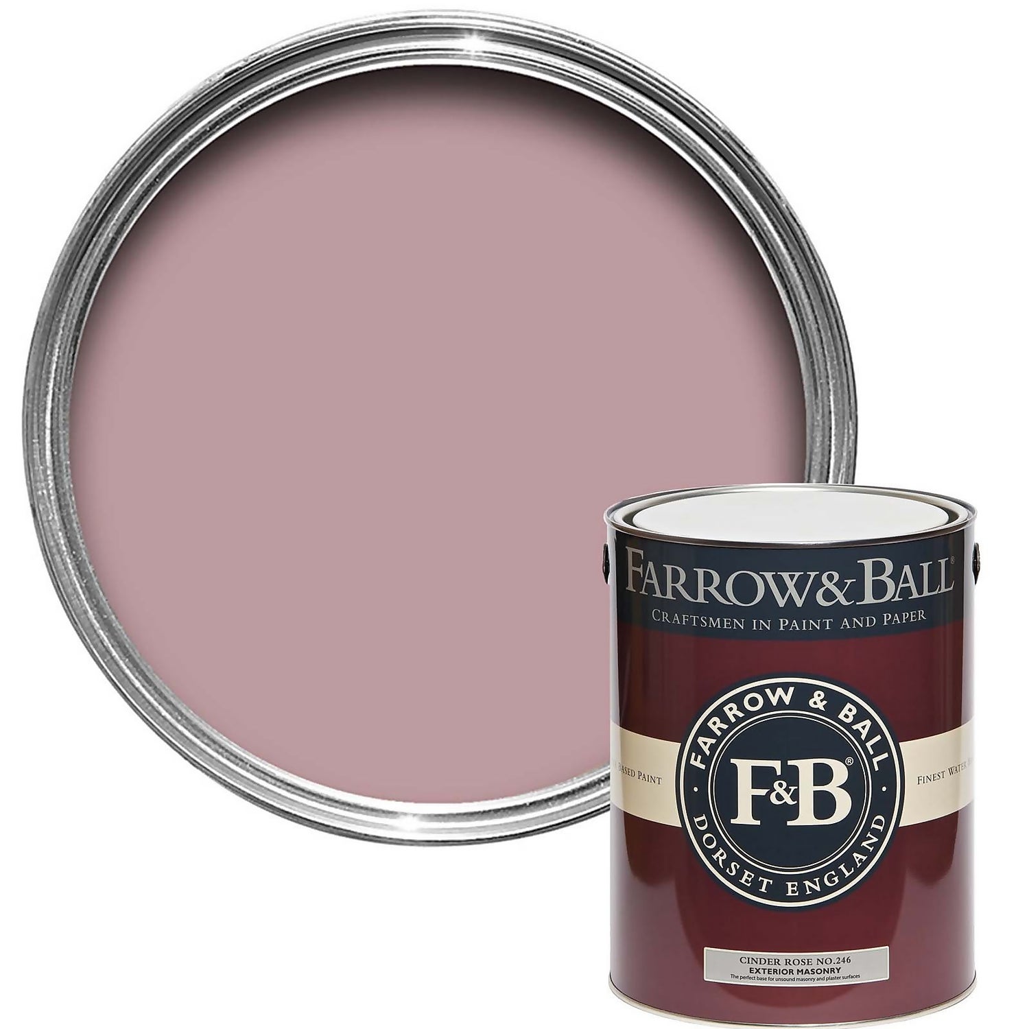 Farrow Ball Exterior Masonry Paint Cinder Rose 5L