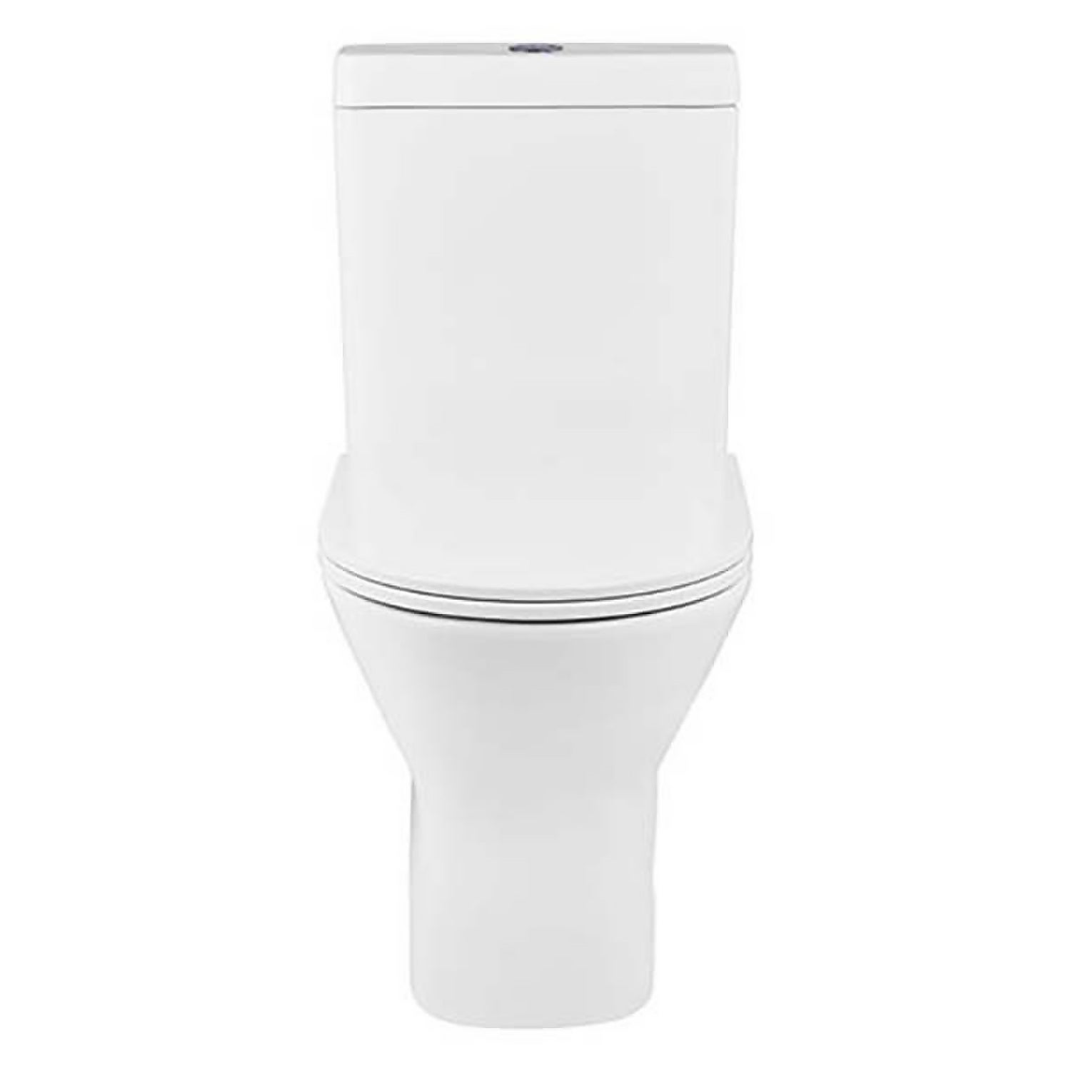 Falcon Rimless Back To Wall Close Coupled Toilet with Soft Close Toilet Seat