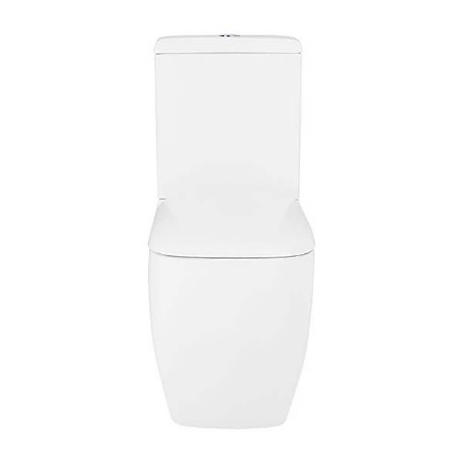Cedar Open Back Close Coupled Toilet with Soft Close Toilet Seat