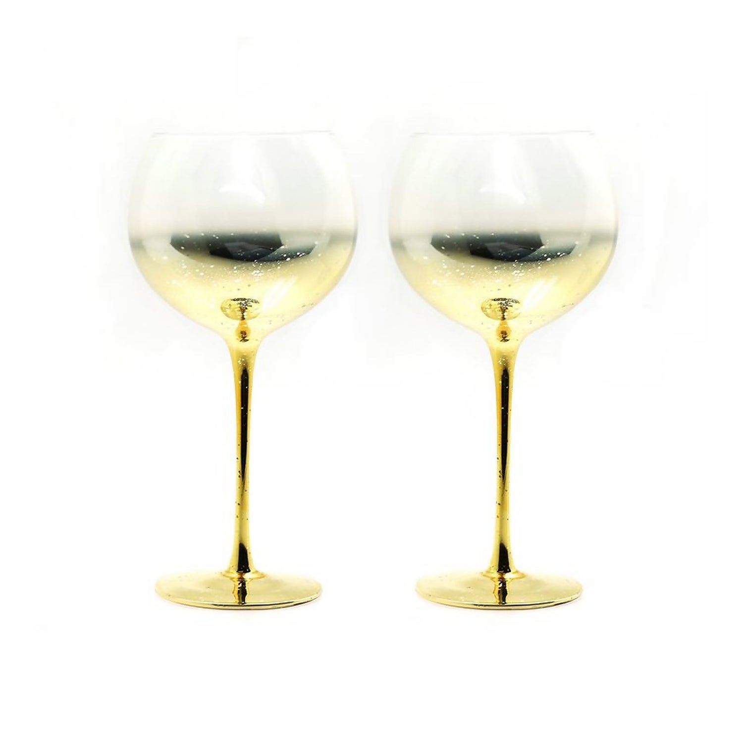 gin glasses set of 2 champagne gold homebase