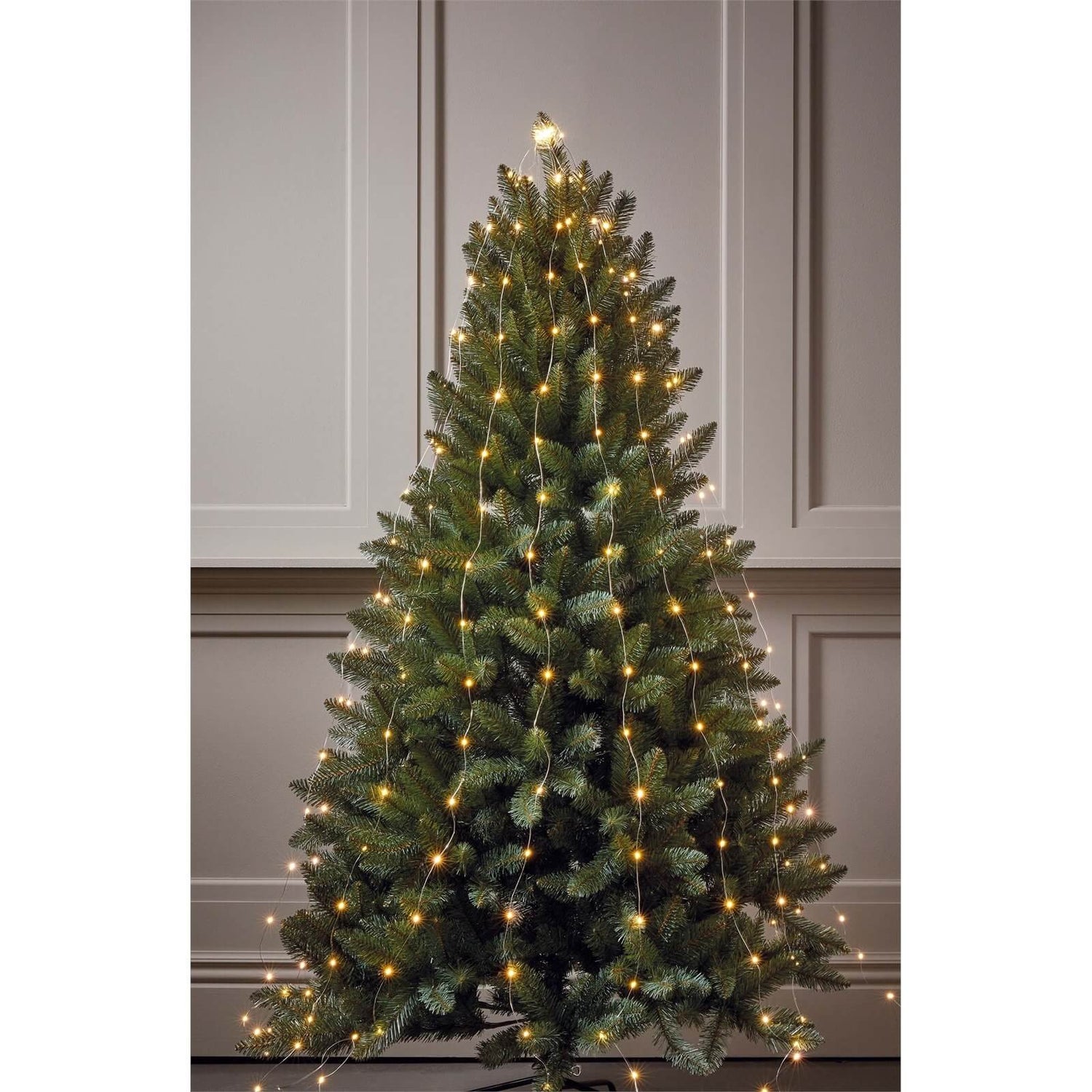 Silver Copper Wire Warm White Christmas Tree Lights 10 Strands Homebase