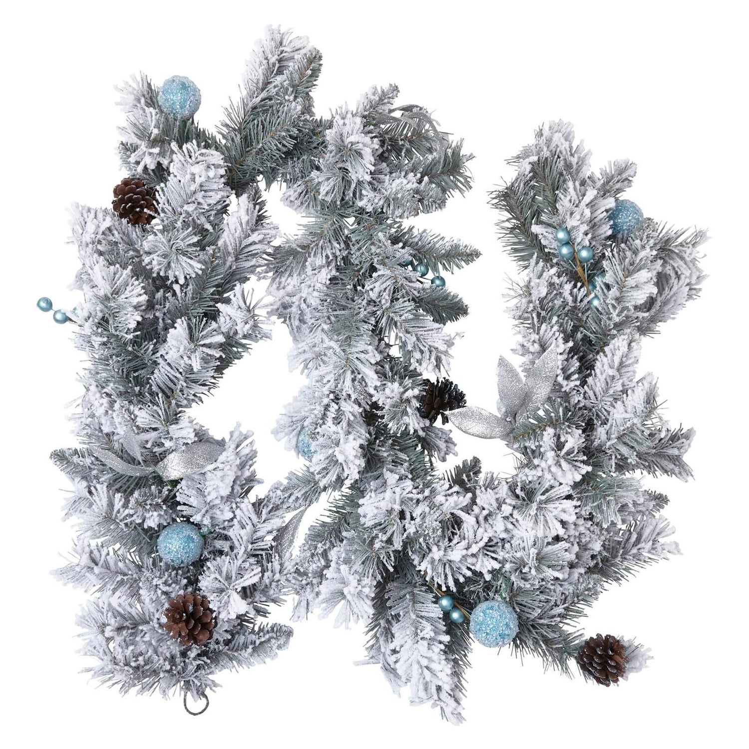 Christmas garland snowy clearance
