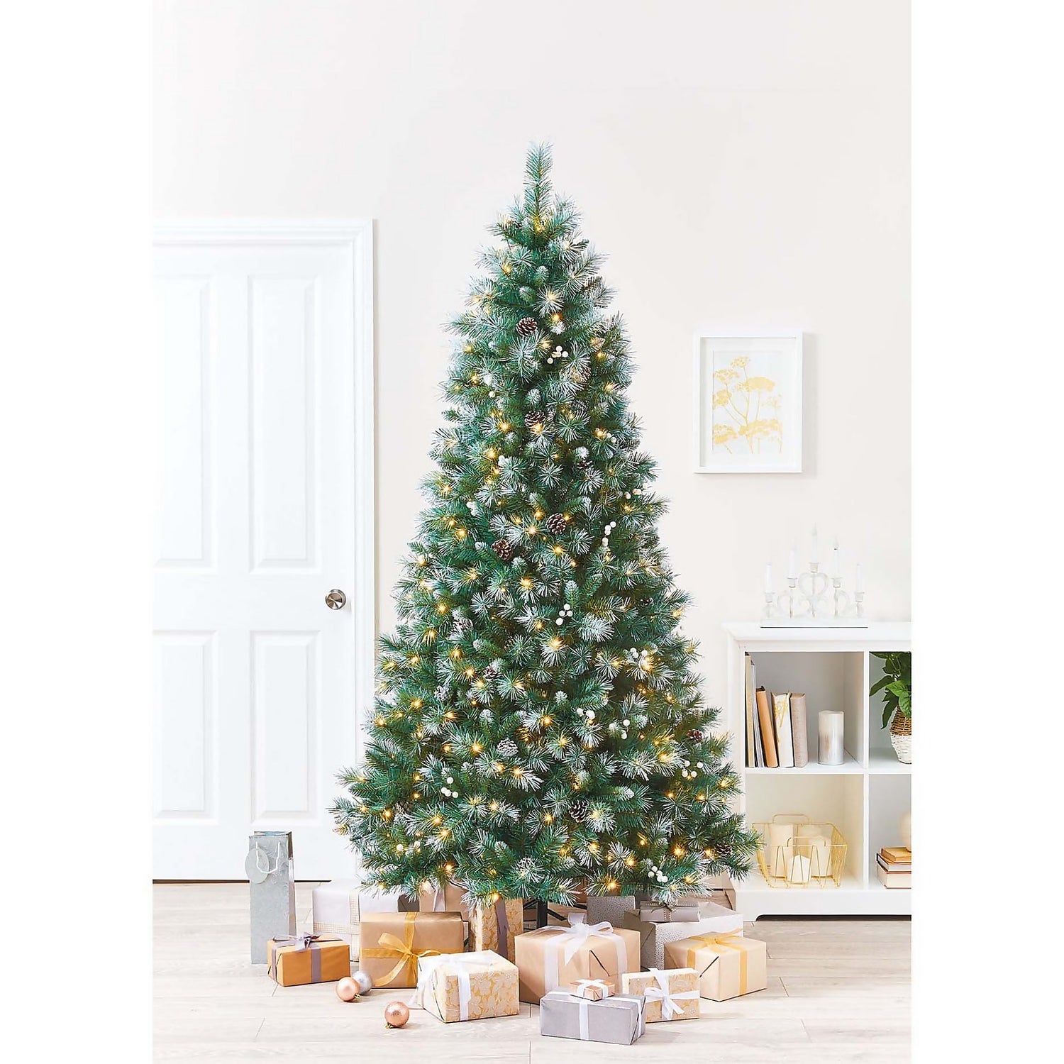 7Ft Versailles Pre-Lit Premium Christmas Tree | Homebase