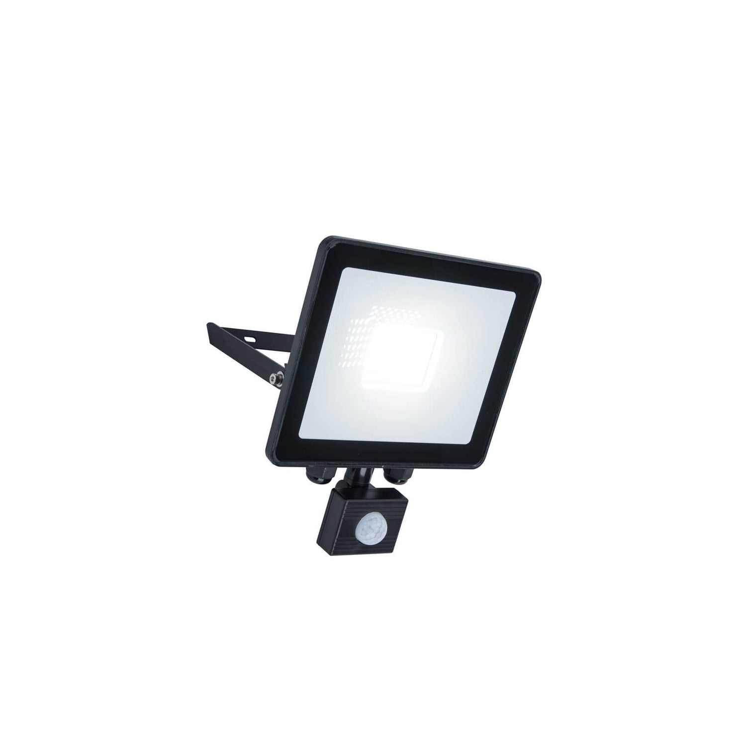 Lutec led security pir cheap floodlight with wireless cctv