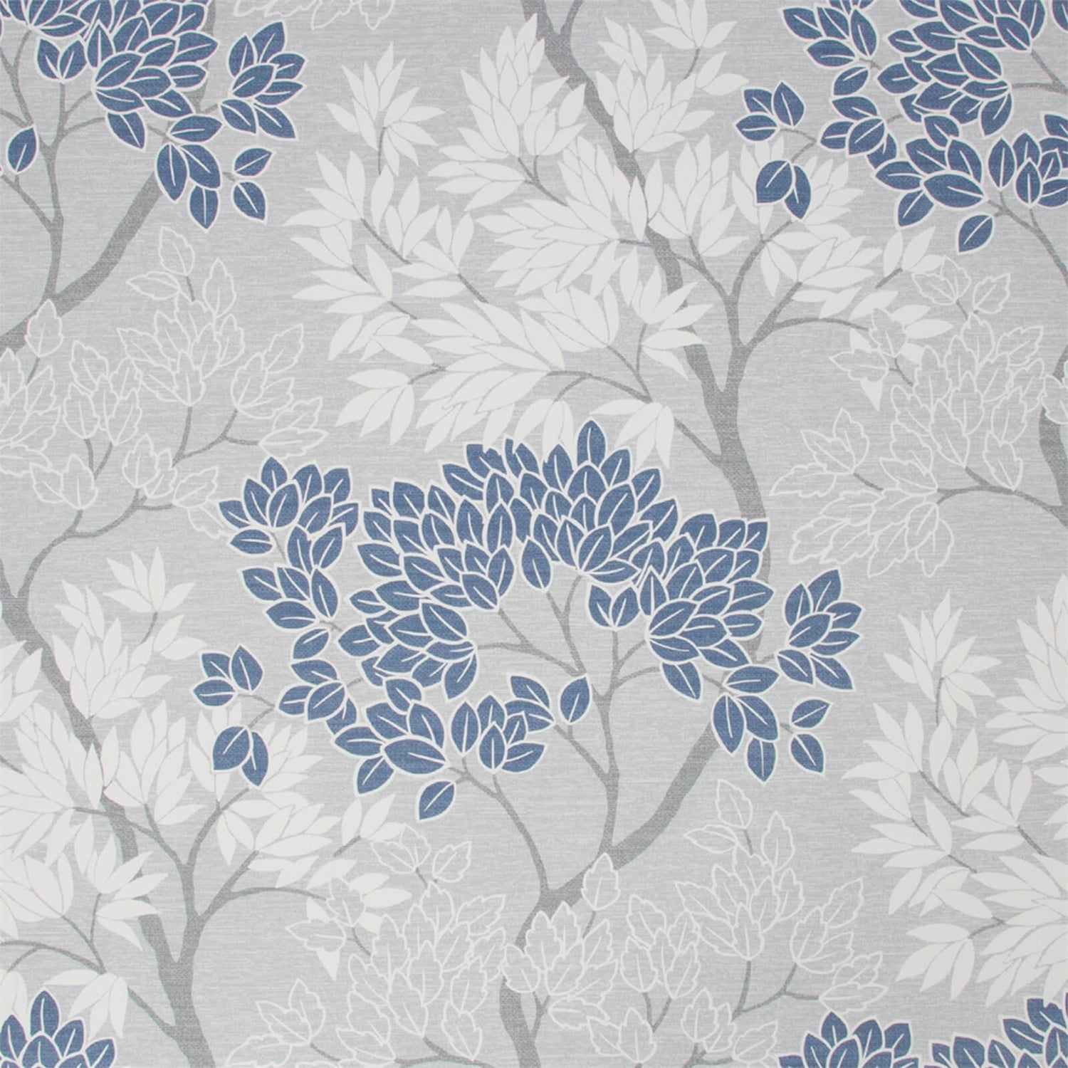 Fresco Lykke Tree Smooth Wallpaper Navy Homebase