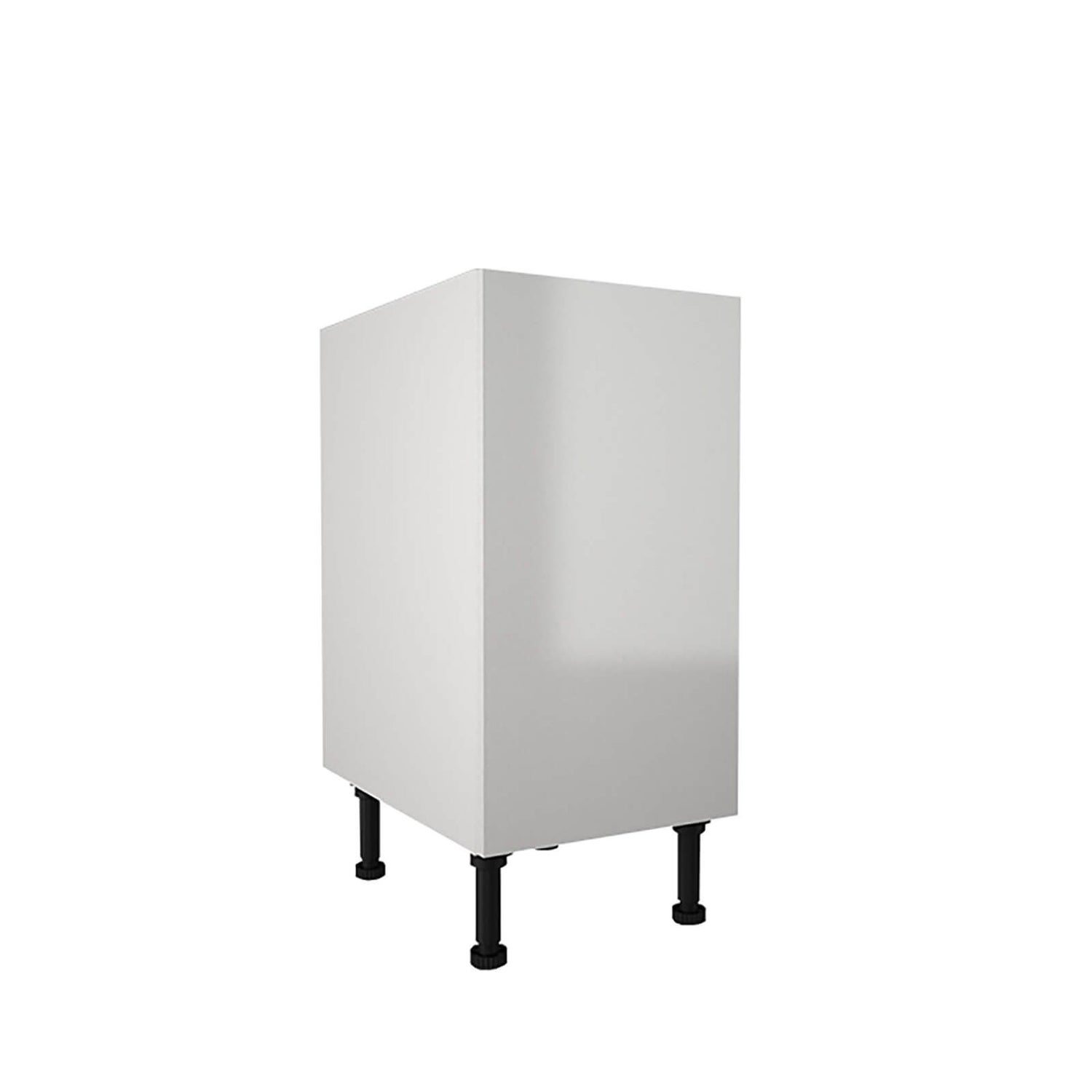 High Gloss Slab White 400mm Base Unit Homebase