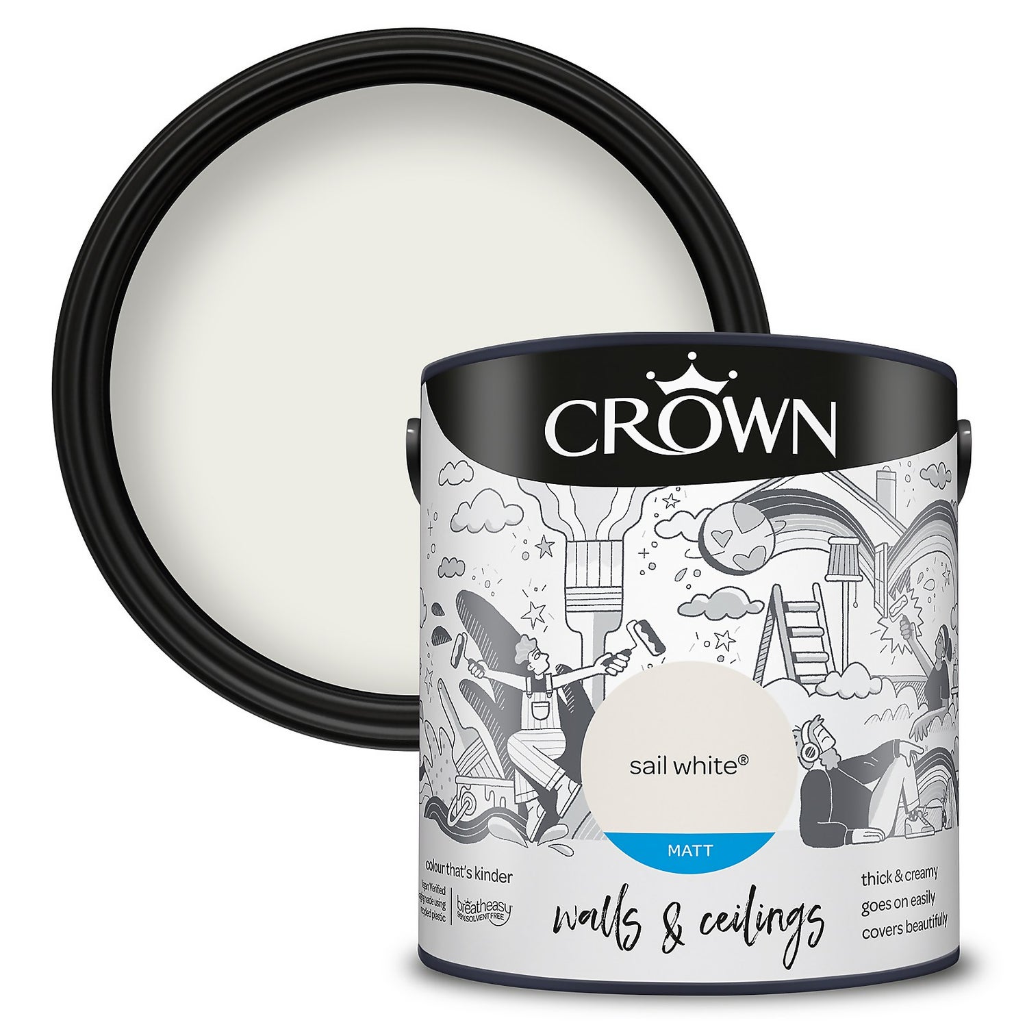 Crown off new arrivals white paint