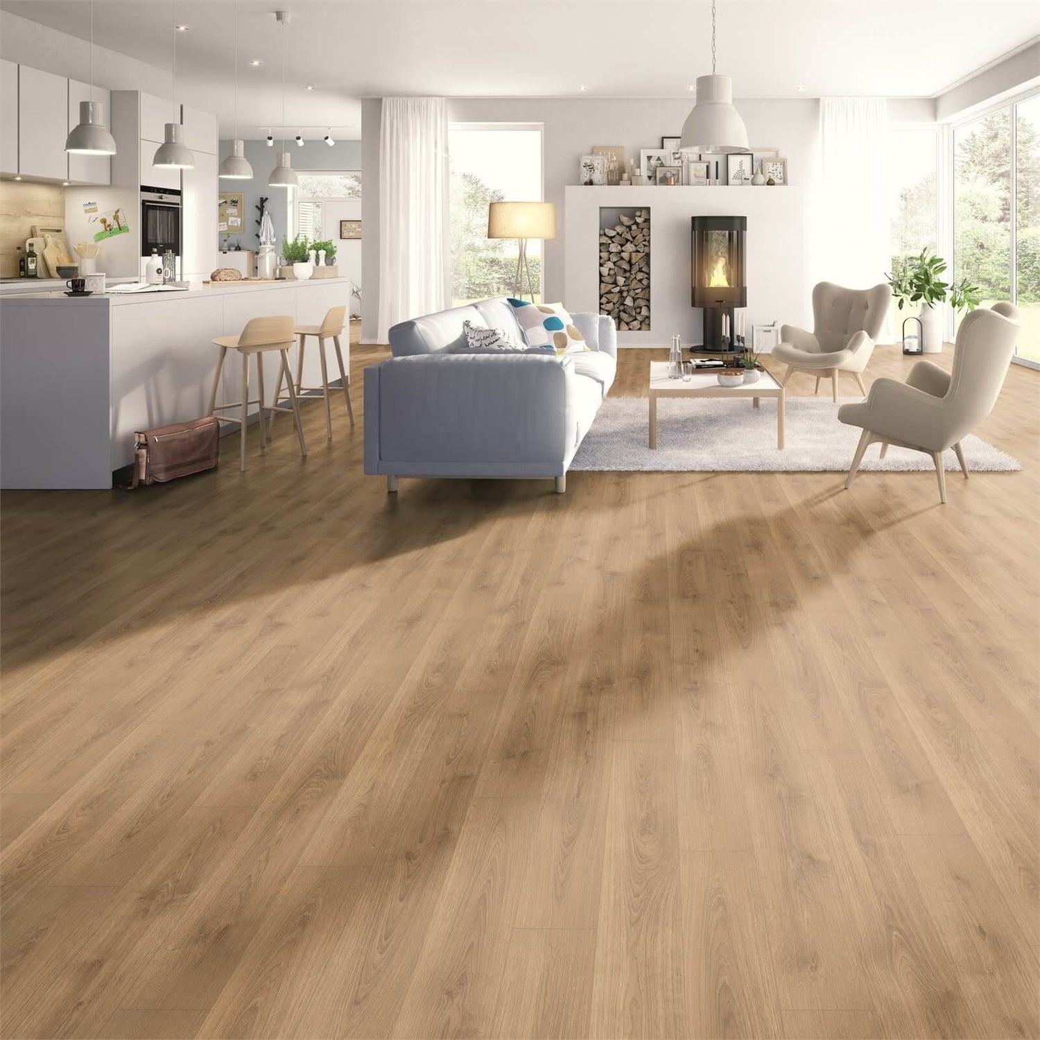 Honey Brook Oak Laminate Flooring, Golden Oak Laminate Flooring Homebase