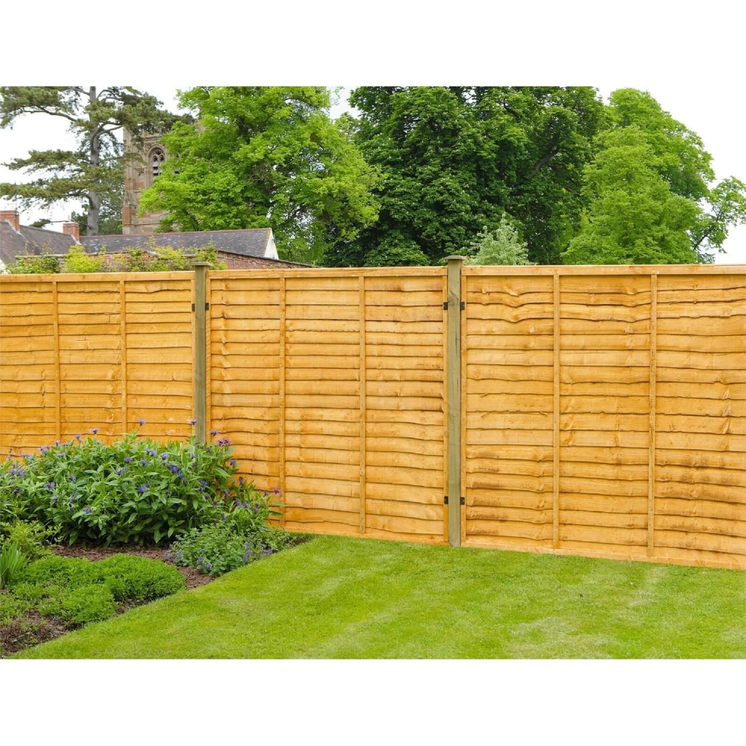 Forest Lap Fence Panel 6x5ft Homebase