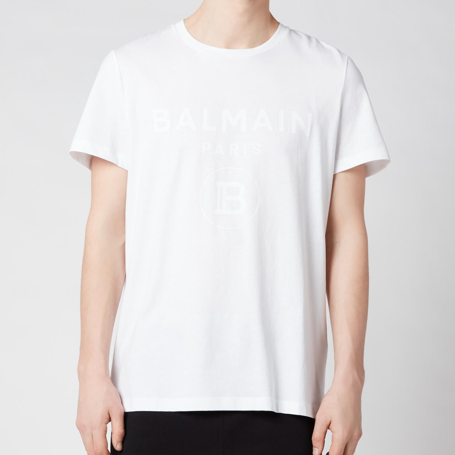 Balmain Men's Printed T-Shirt - White