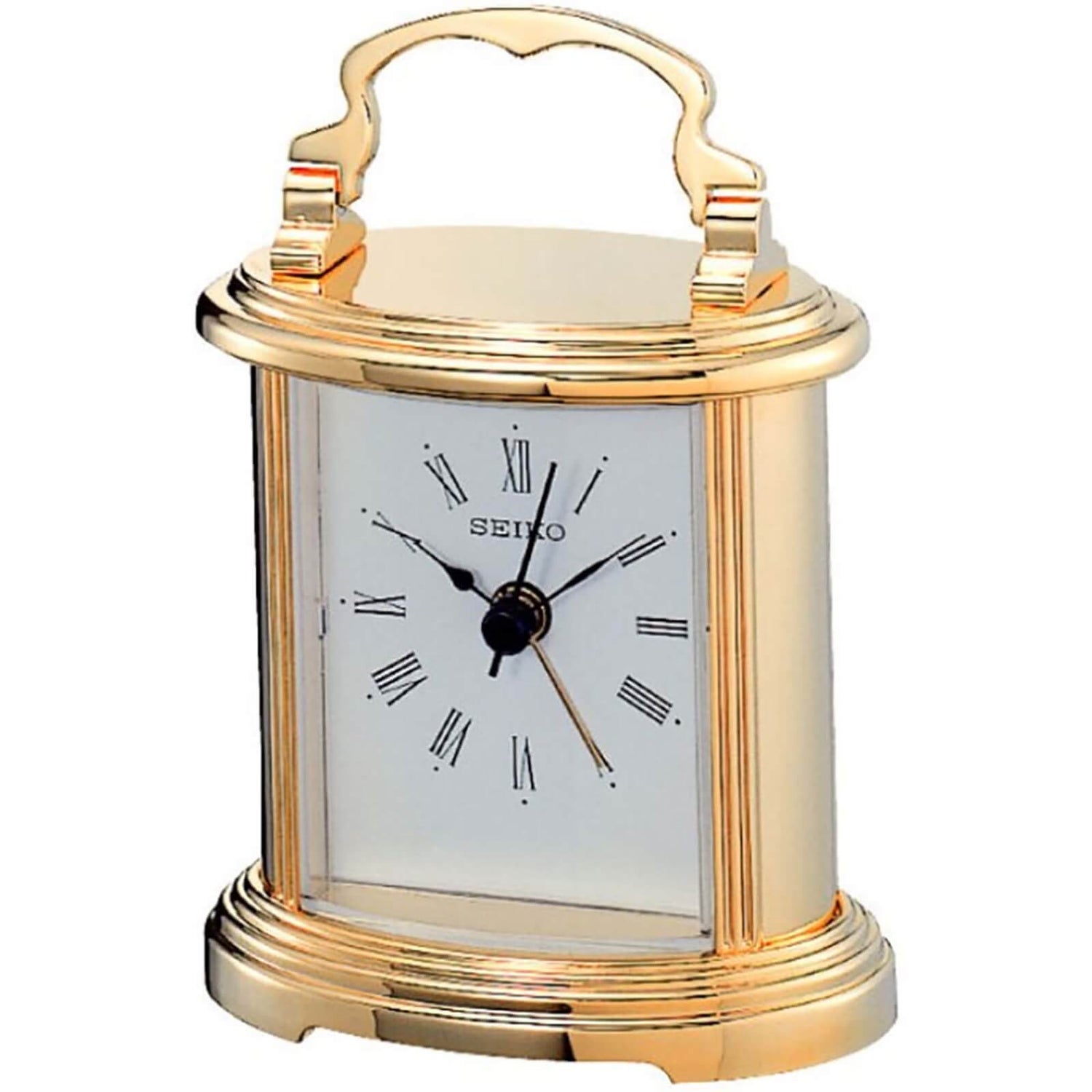 Seiko Mantel Alarm Clock - Gold | Homebase