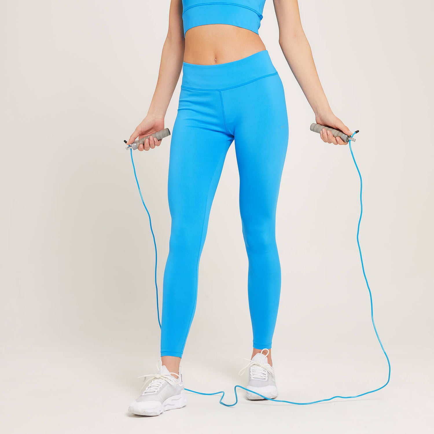 Naisten MP Linear Mark Training -leggingsit - Kirkkaan sininen - XS