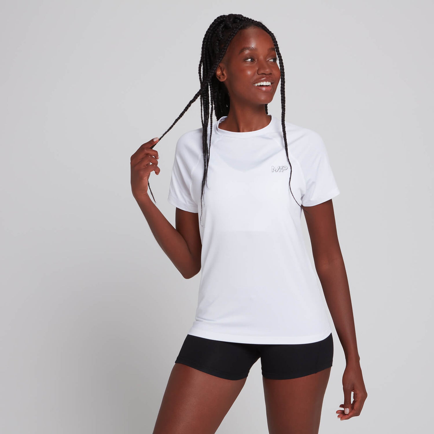 Γυναικείο Μπλουζάκι Προπόνησης MP Infinity Mark - Λευκό