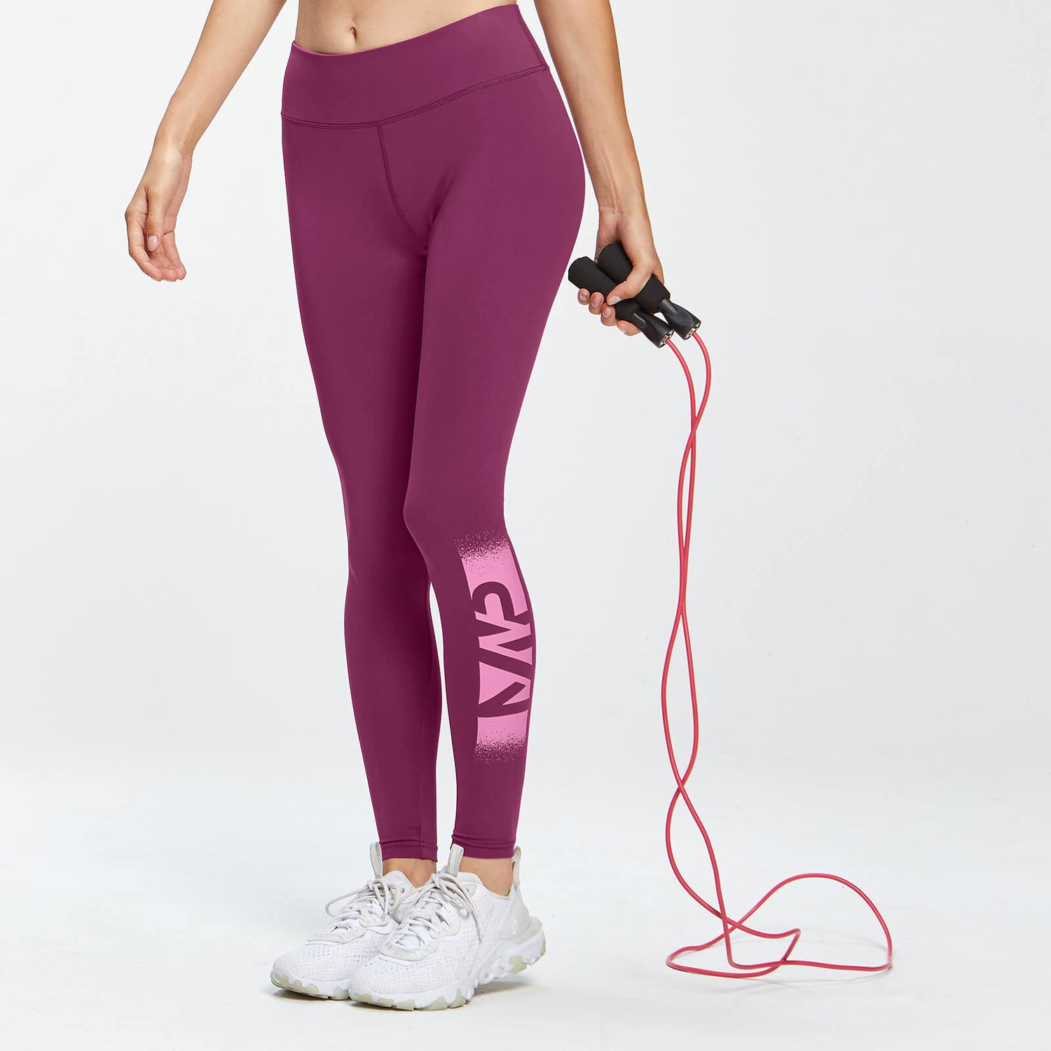 Naisten graffitikuvioidut MP Training -leggingsit - Syvä vaaleanpunainen - XS