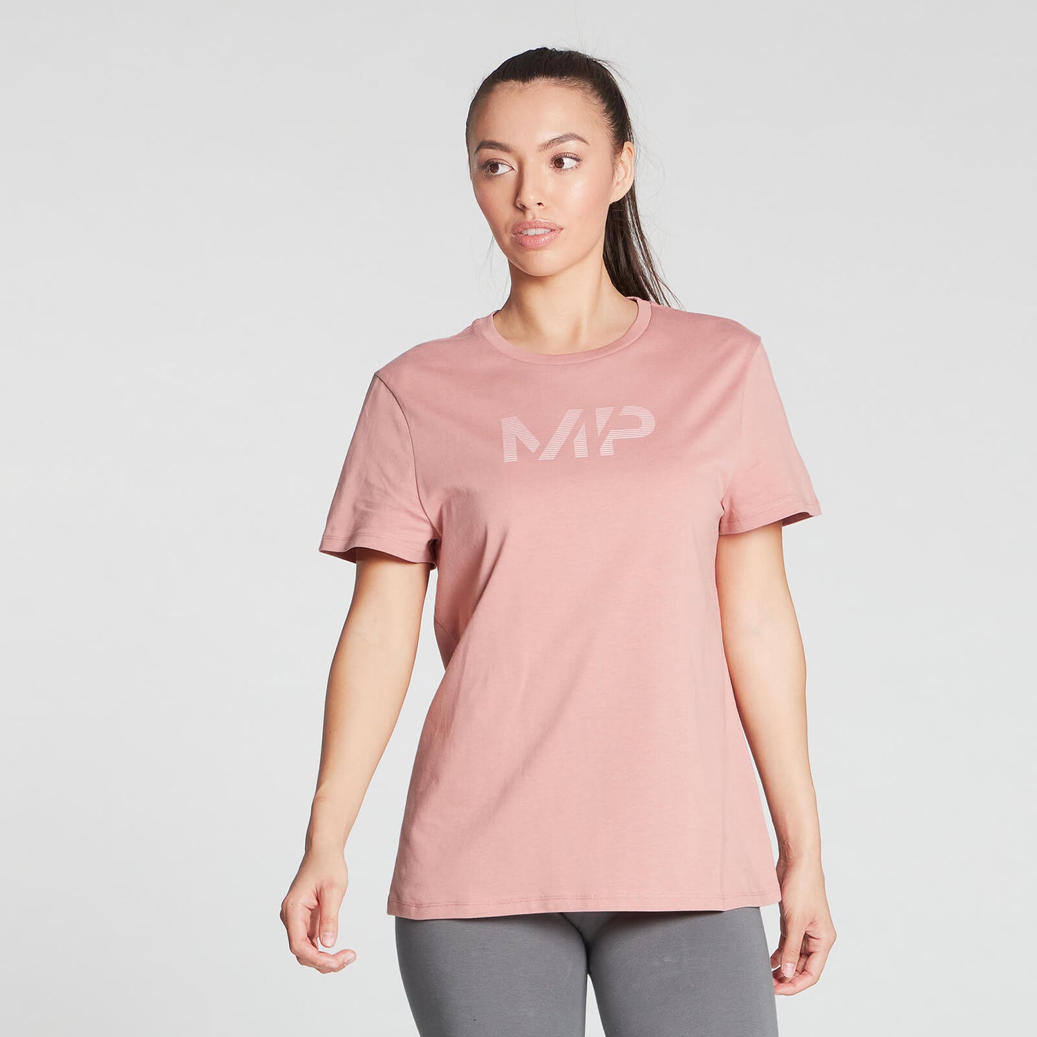 MP Women's Gradient Line Graphic T-Shirt - Washed Pink - XS