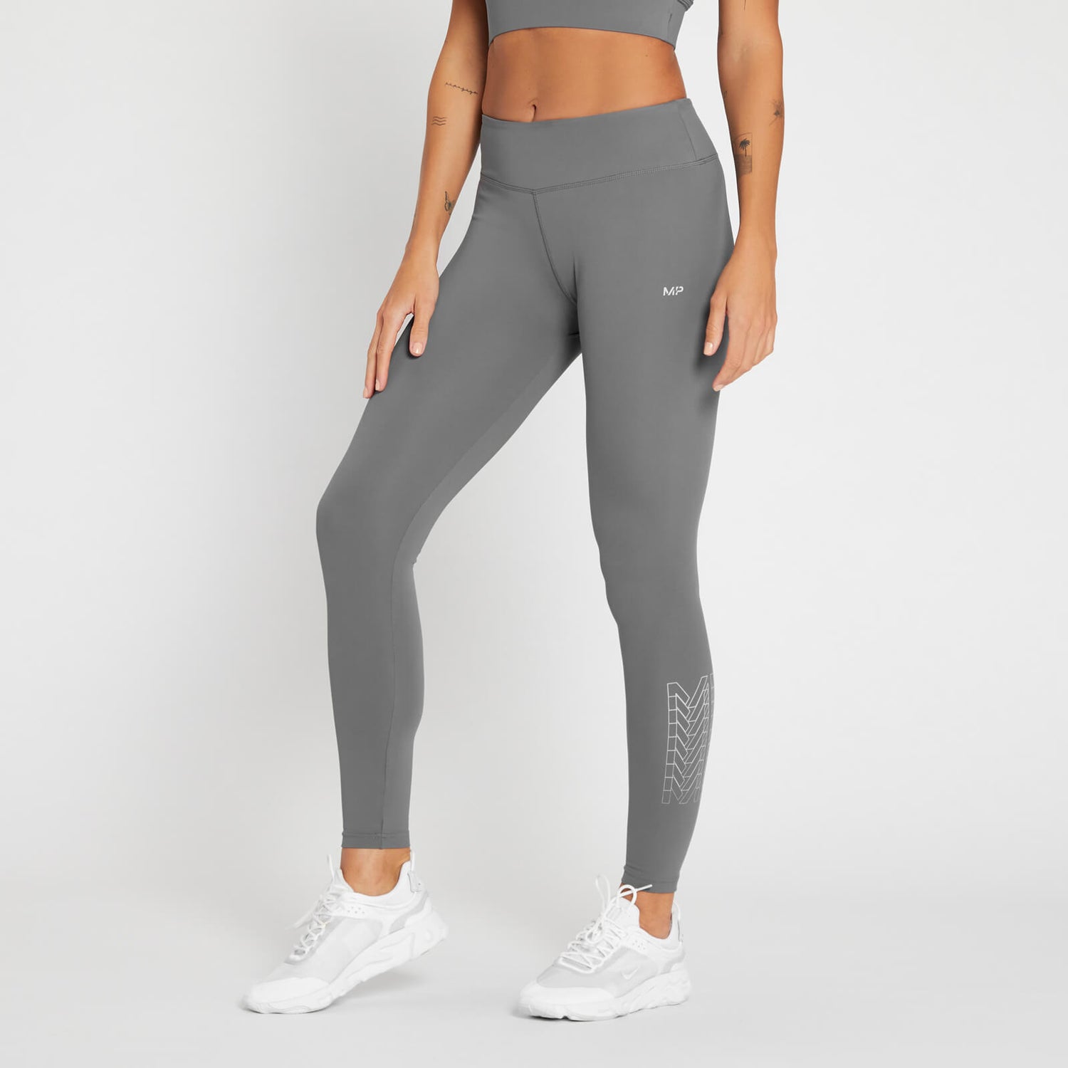 Leggings sportivi MP Repeat da donna - Carbone