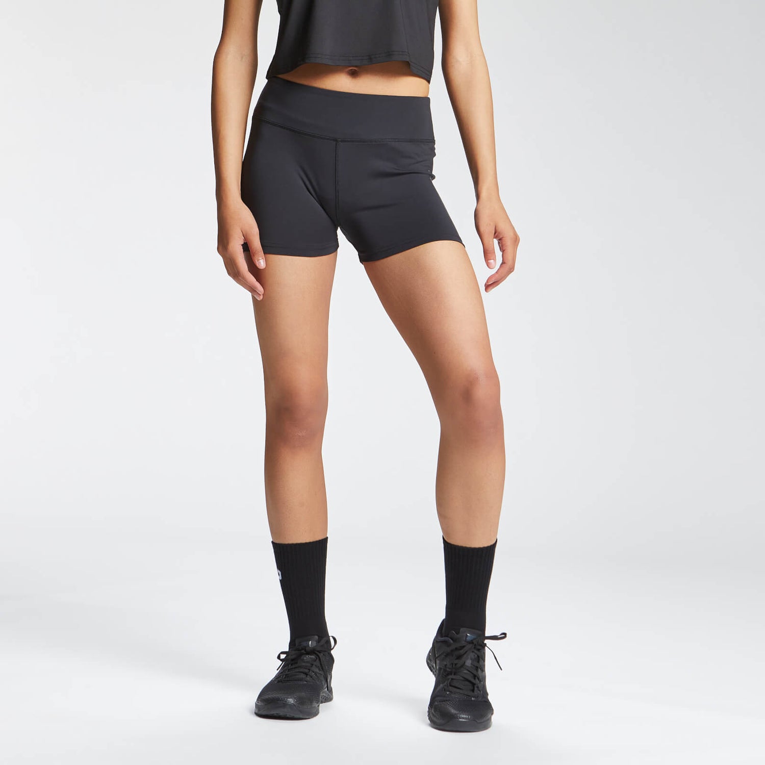 Pantalón supercorto de entrenamiento con estampado repetido de MP para mujer de MP - Negro - XL