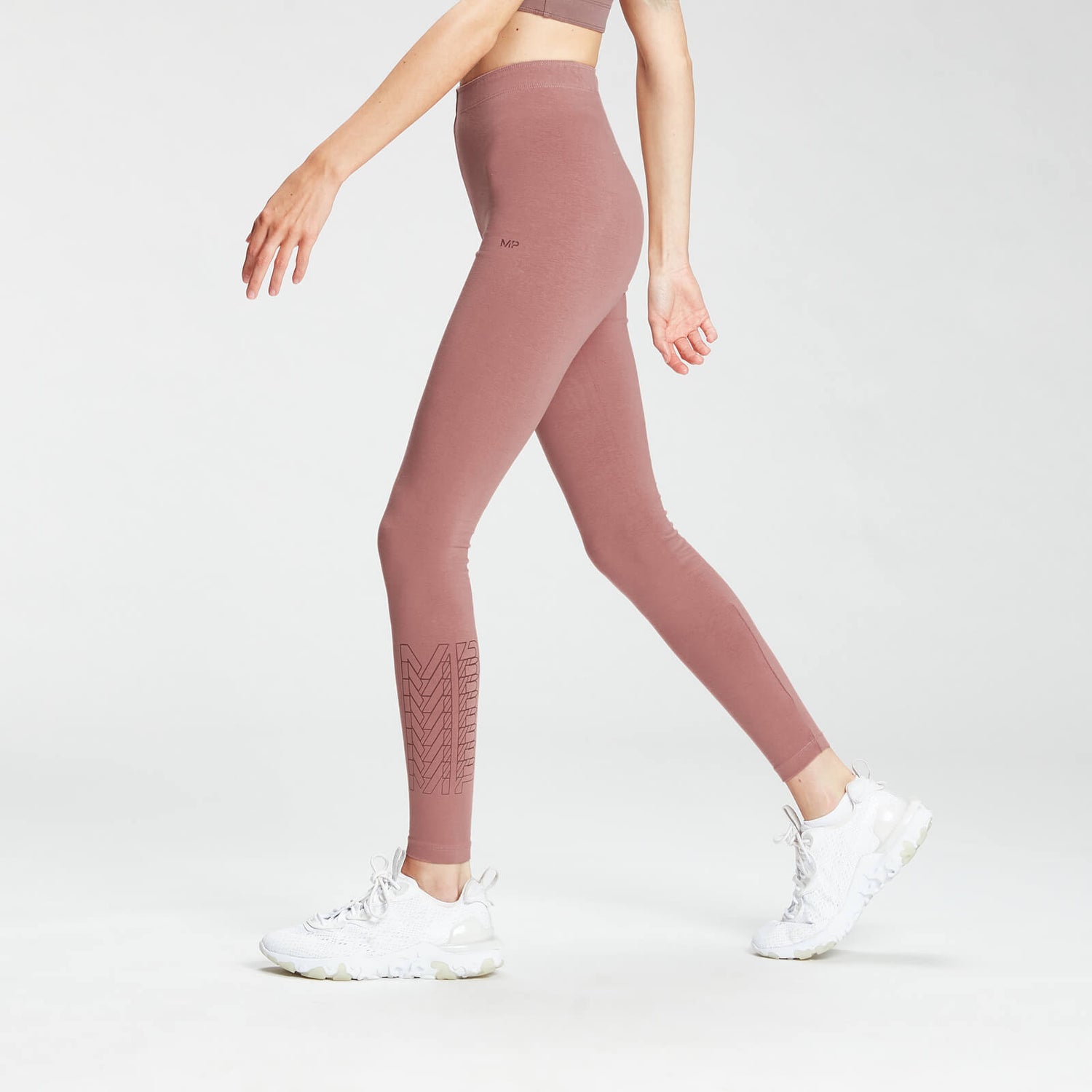 MP Dameslegging - Herhaalde MP Legging - Stof Roze - S