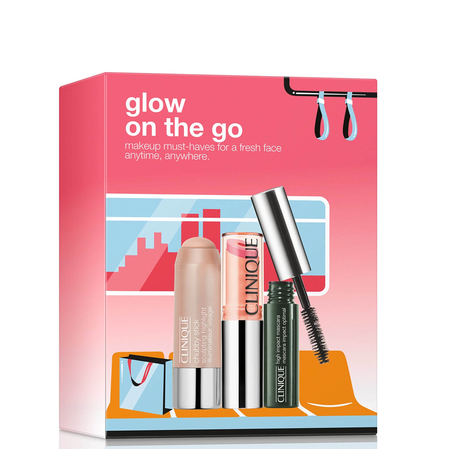 Clinique Glow On The Go Set (Worth £41.00)