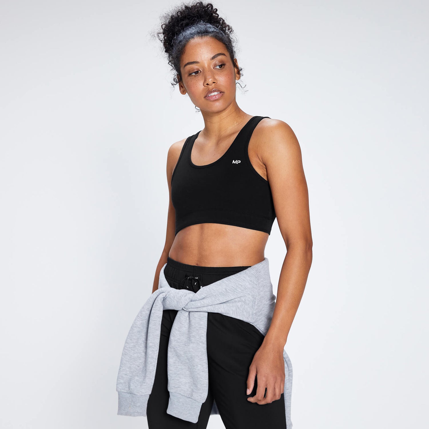 Women's Rest Day Wide Strap Sports Bra - Black