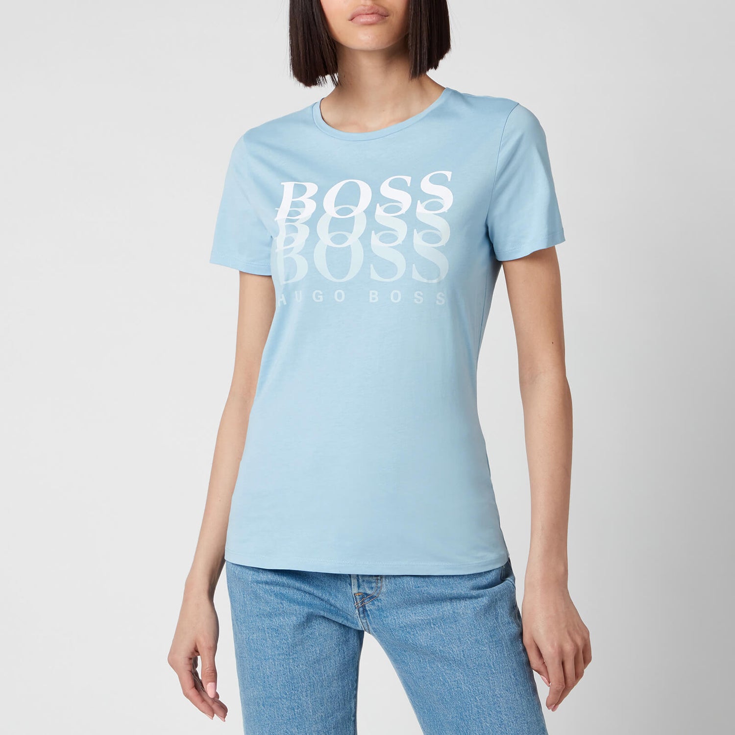 BOSS Women's Eloga1 T-Shirt - Light/Pastel Blue