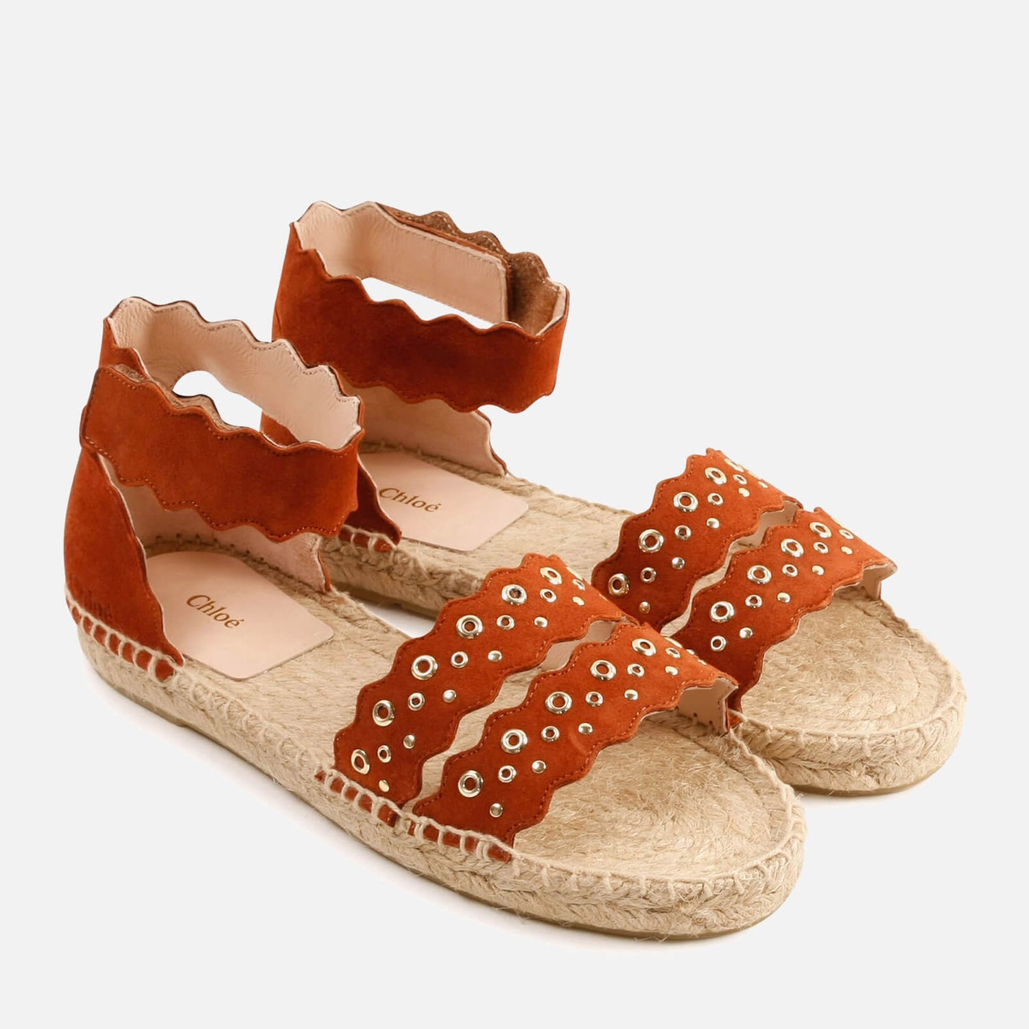 Chloé Girls' Strap Sandals - Brick - UK 10 Kids