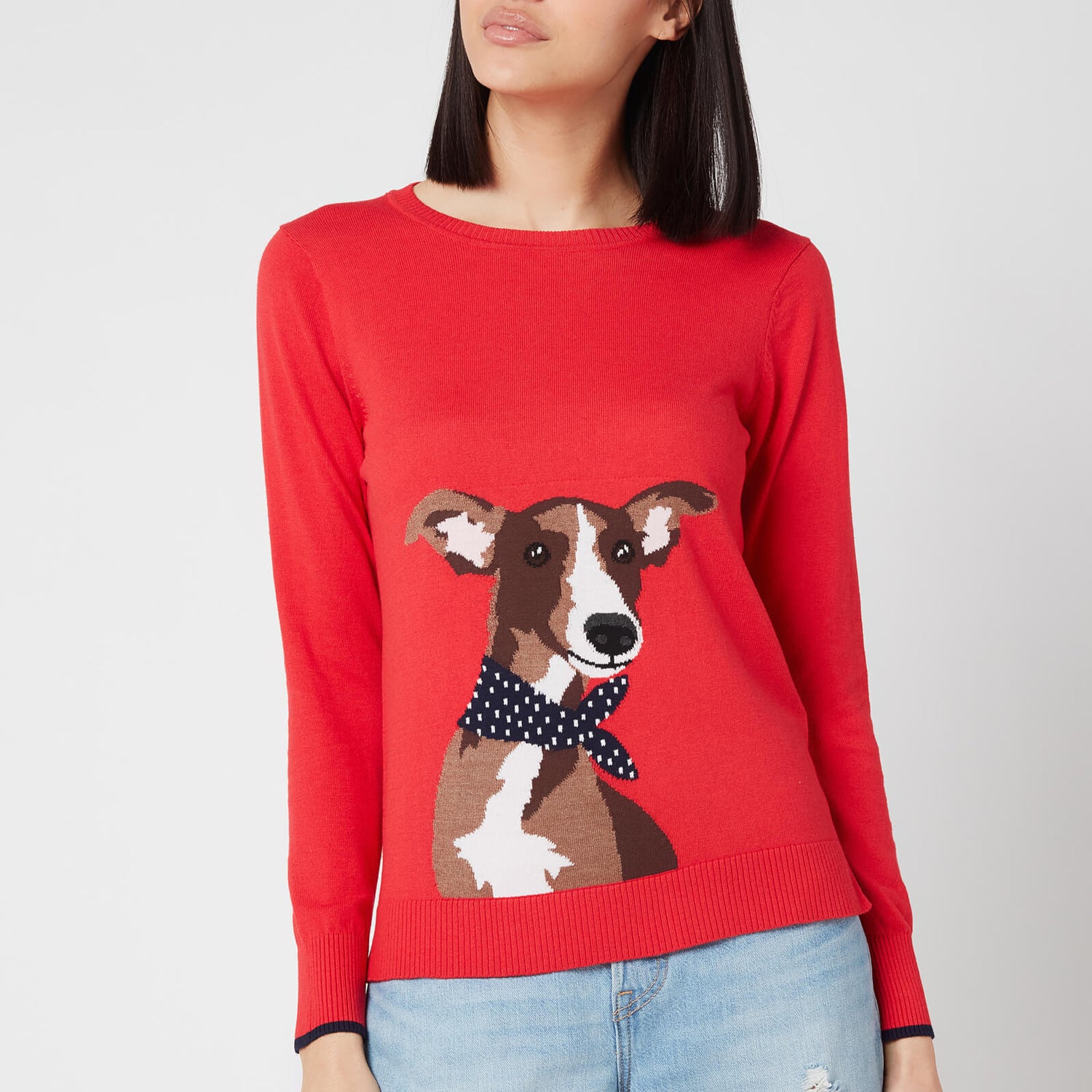 Joules Women's Miranda Knitted Sweatshirt - Red Dog