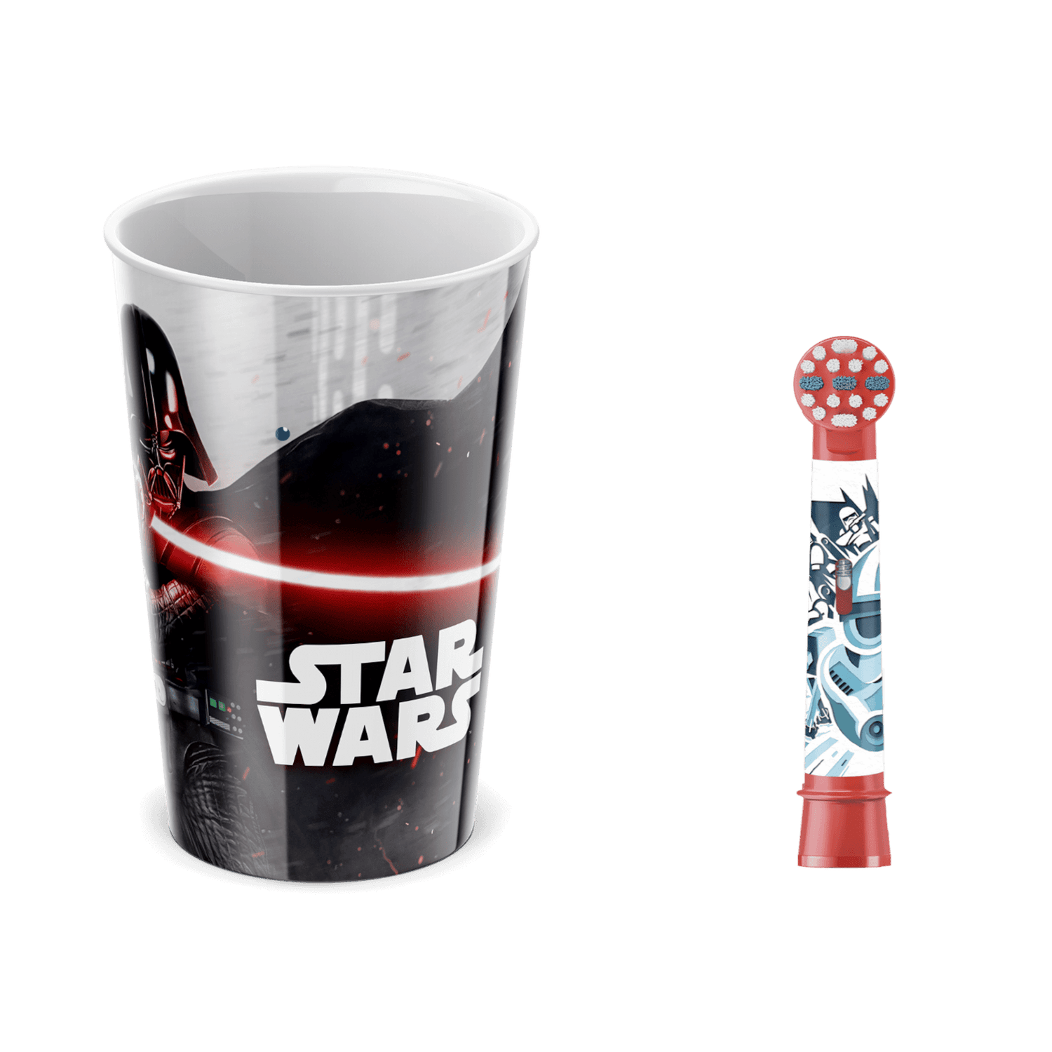 Oral-B Star Wars Vervangende Opzetborstel en Plastic Beker