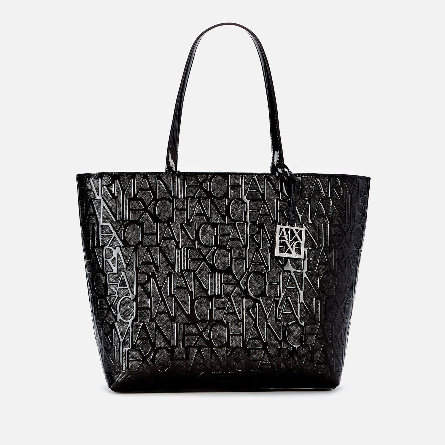 Armani Exchange Women's Monogram Tote Bag - Black