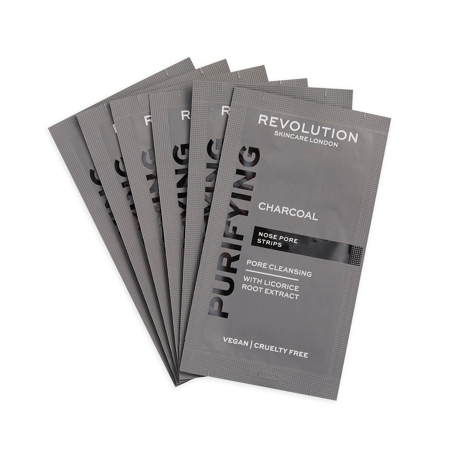 Skincare Pore Cleansing Charcoal Nose Strips Revolution 6g