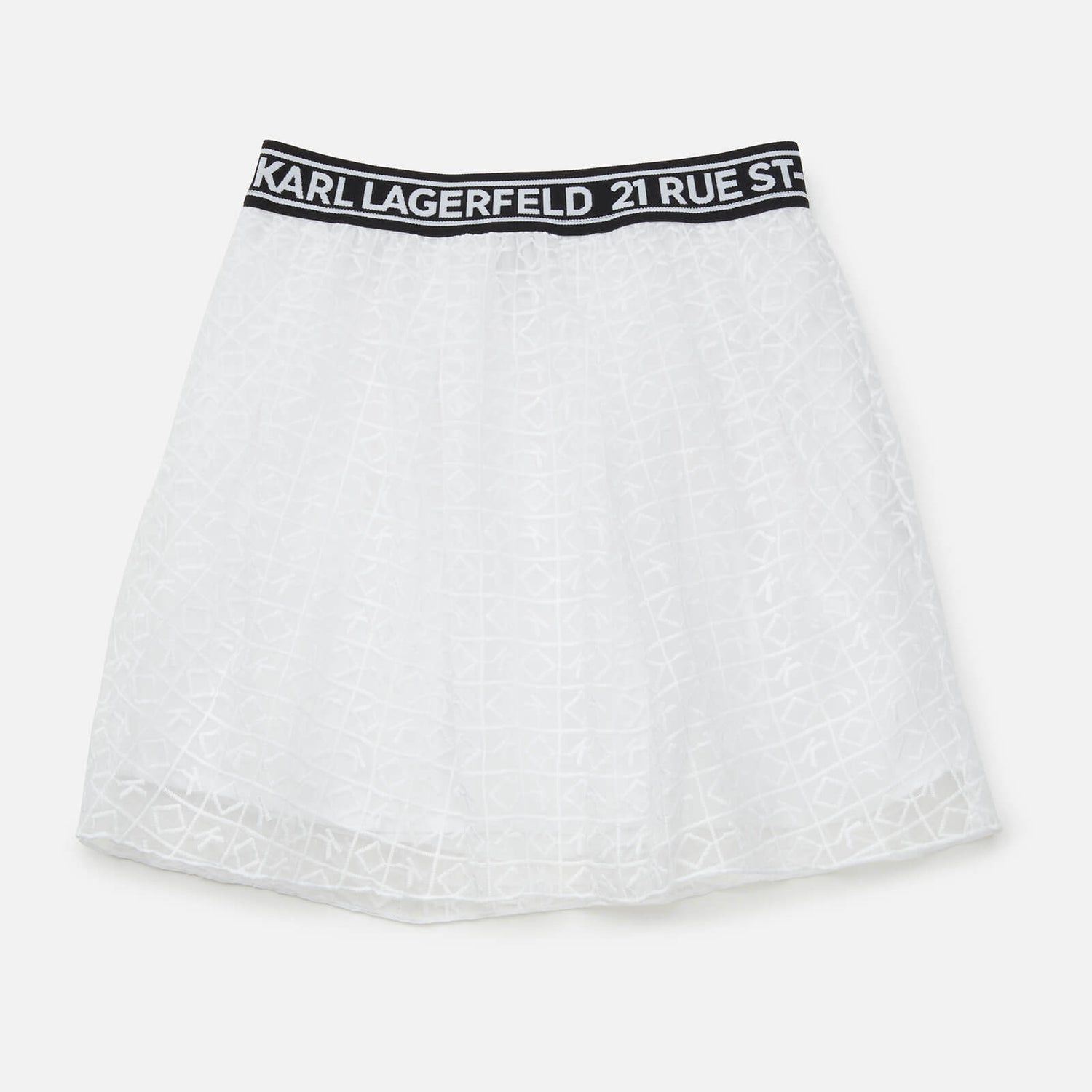 KARL LAGERFELD Girls' Logo Waist Mini Skirt