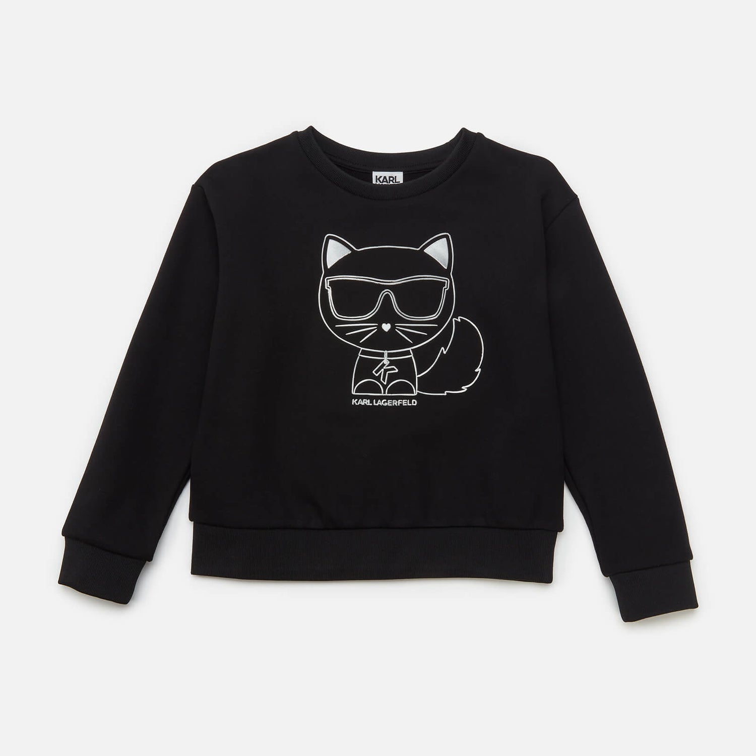 KARL LAGERFELD Girls' Choupette Sweatshirt - Black