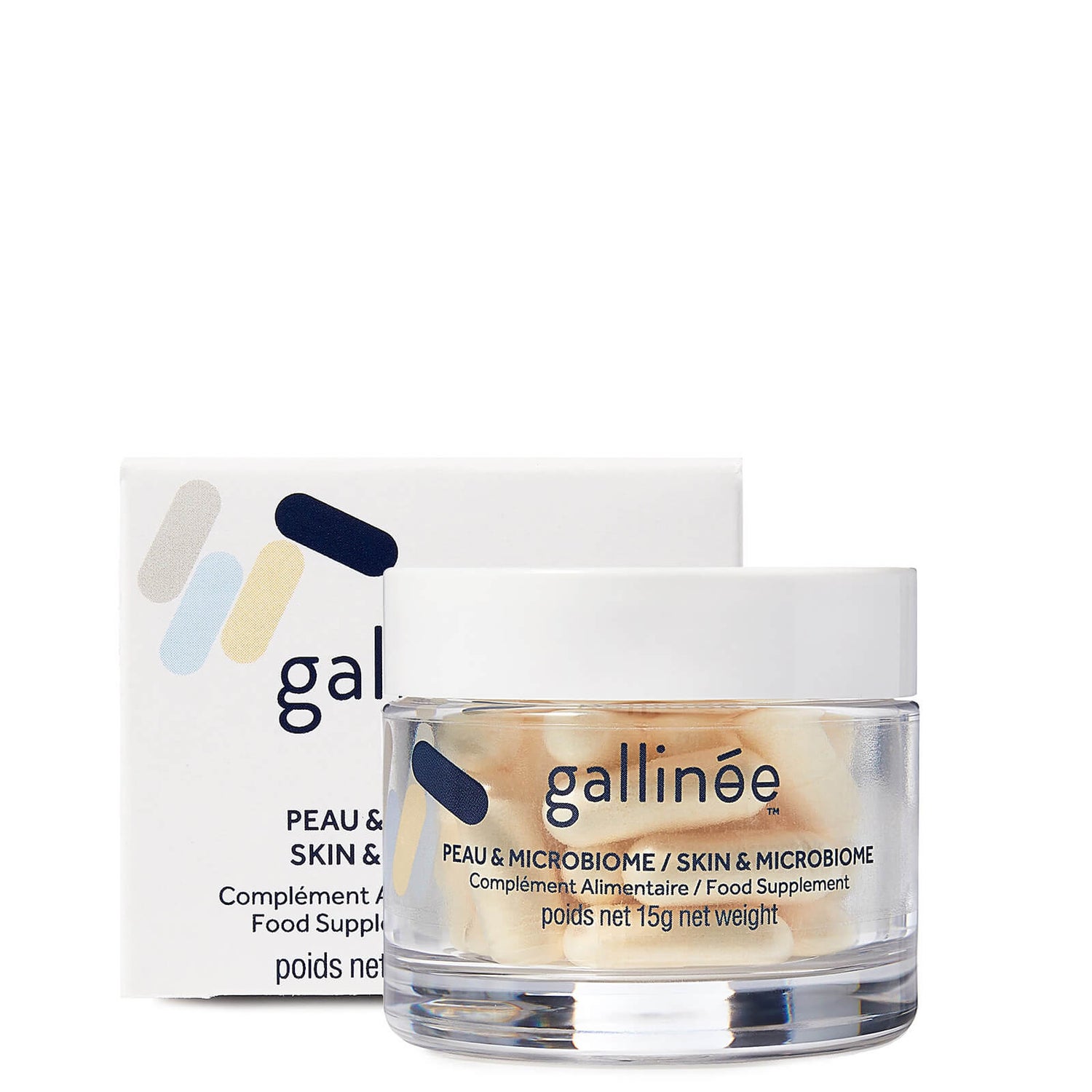 Gallinée Skin and Microbiome Food Supplement: A Month of Pre, Pro and Postbiotics -ravintolisä (30 kapselia) 15 g