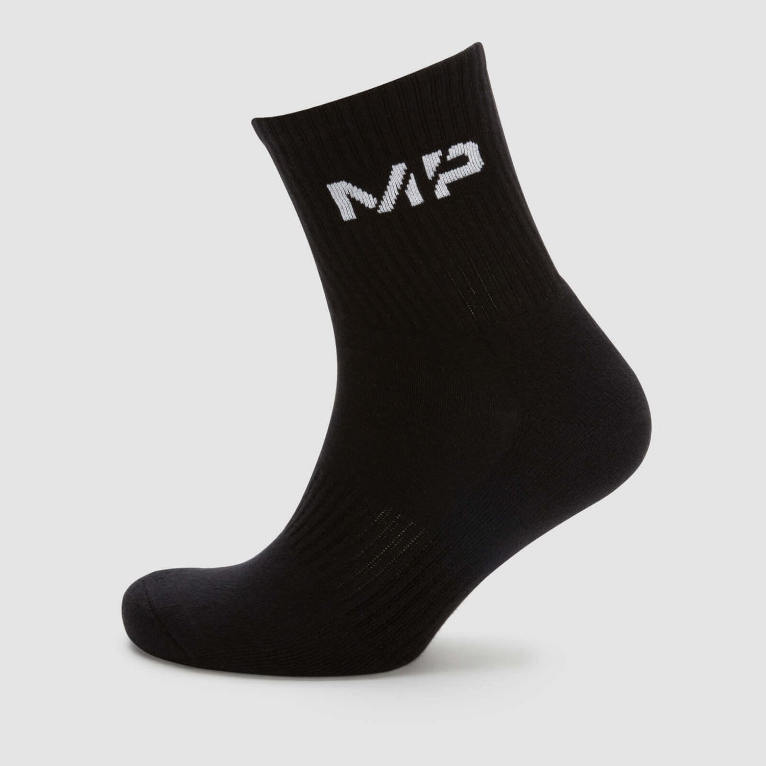 MP Men's Essentials Crew Socks (1 Pack) - Black - UK 6-8