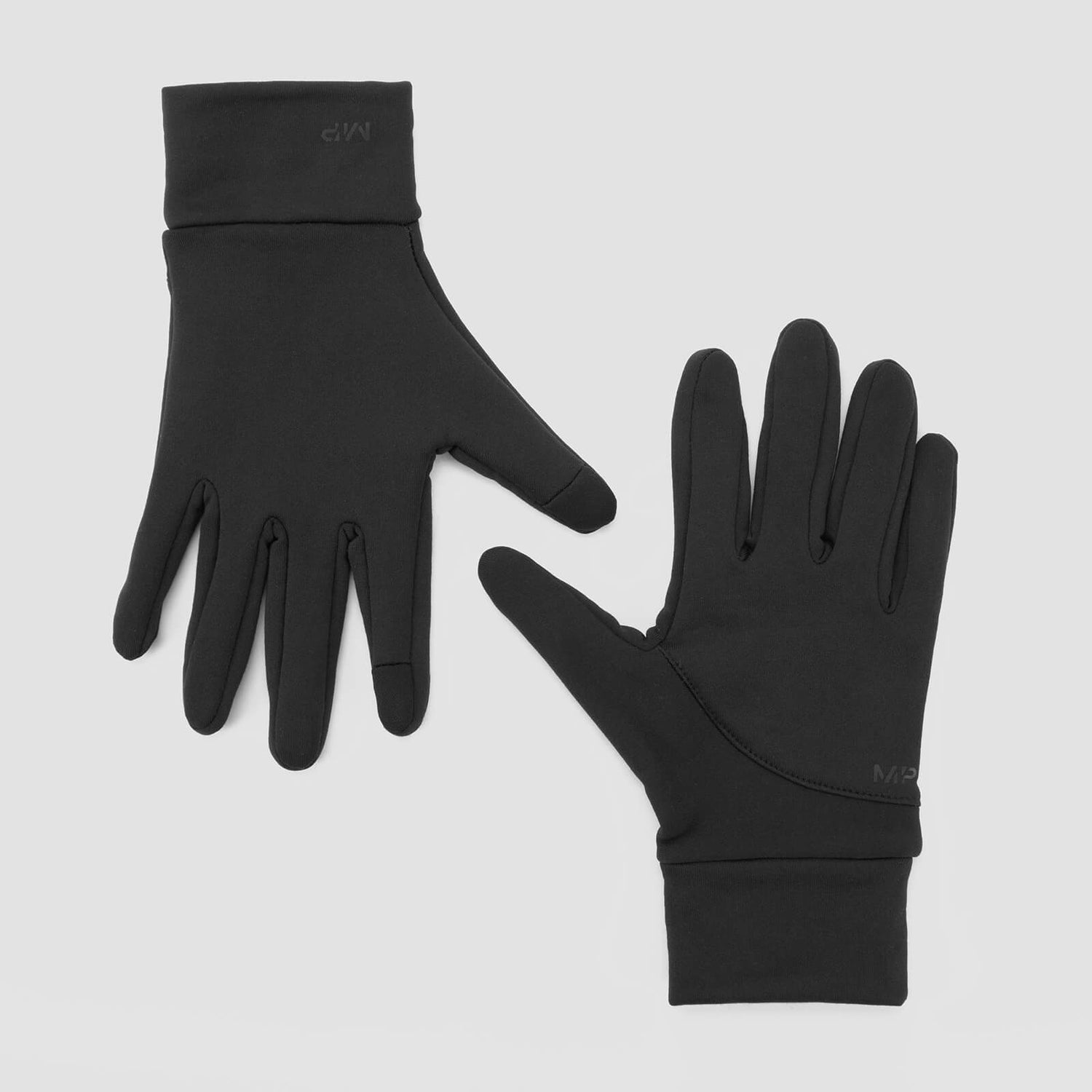 MP reflektirajuće rukavice za trčanje - crne - S/M