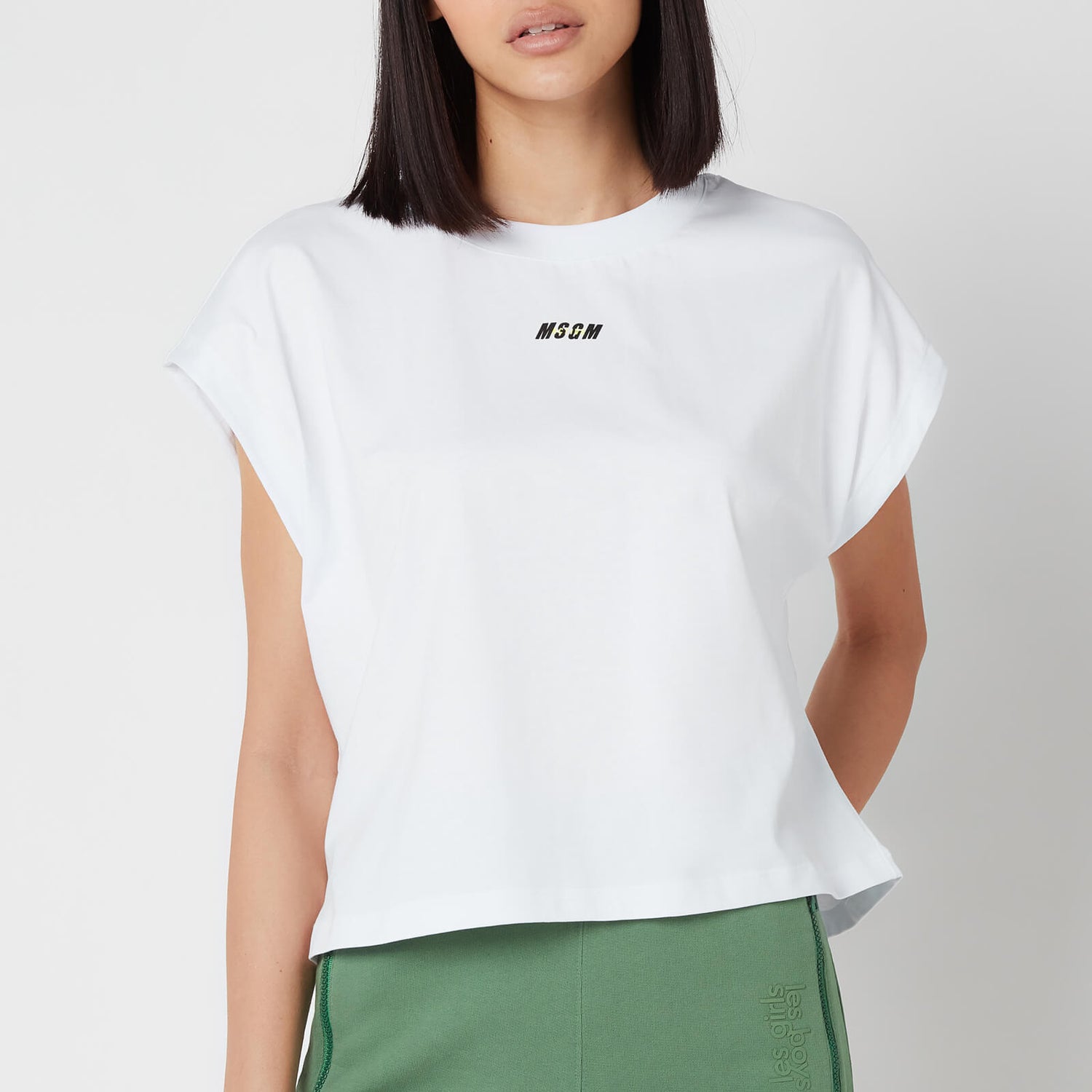 MSGM Active Women's Small Logo T-Shirt - White