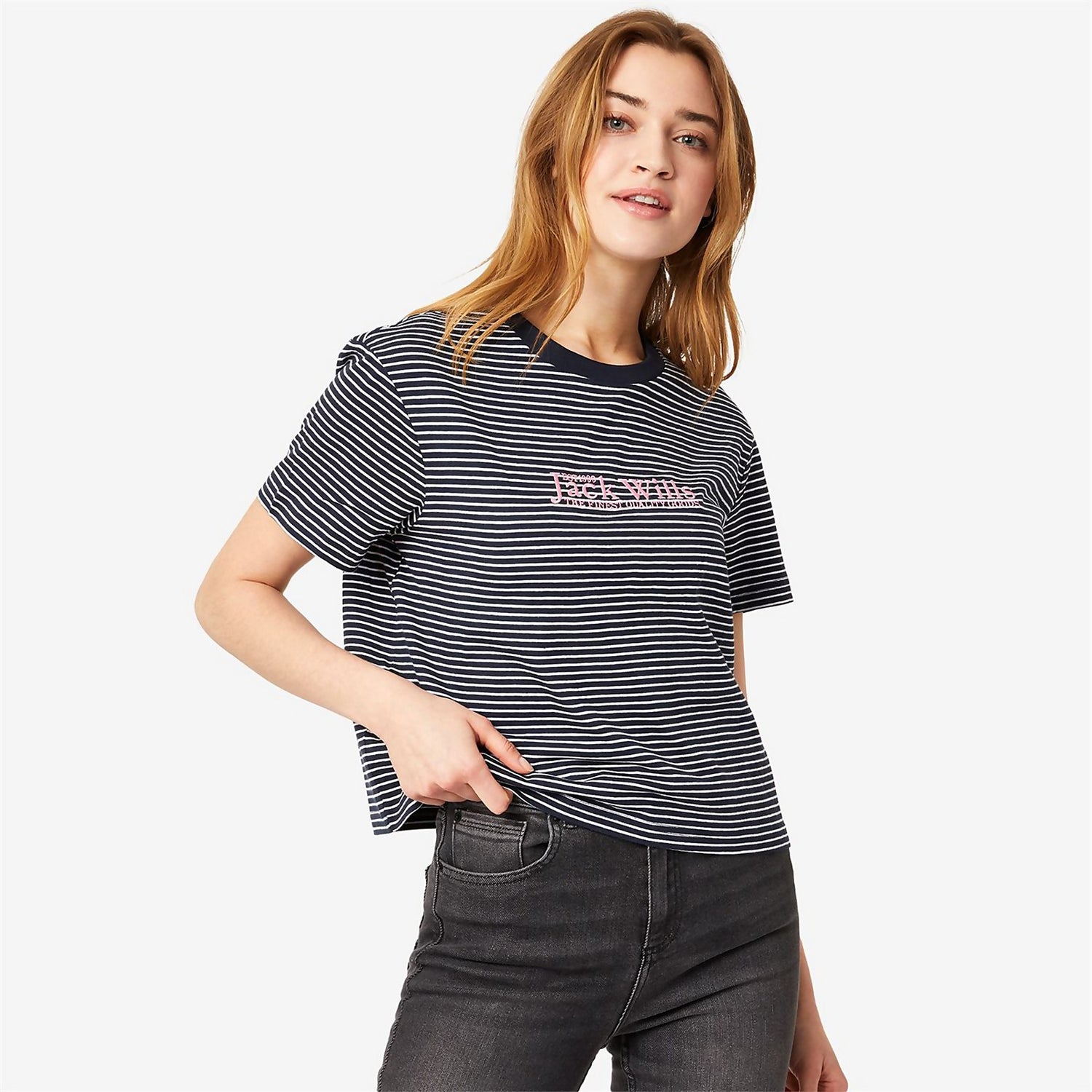 Milsom Boxy T-Shirt - Navy Stripe