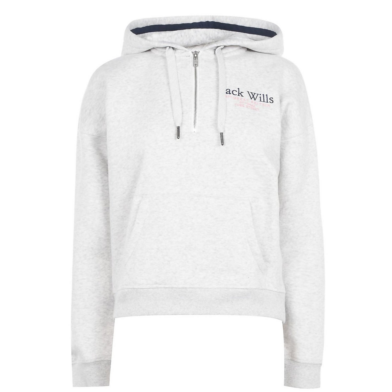 Loxhill Half Zip Hoodie - Light Ash 