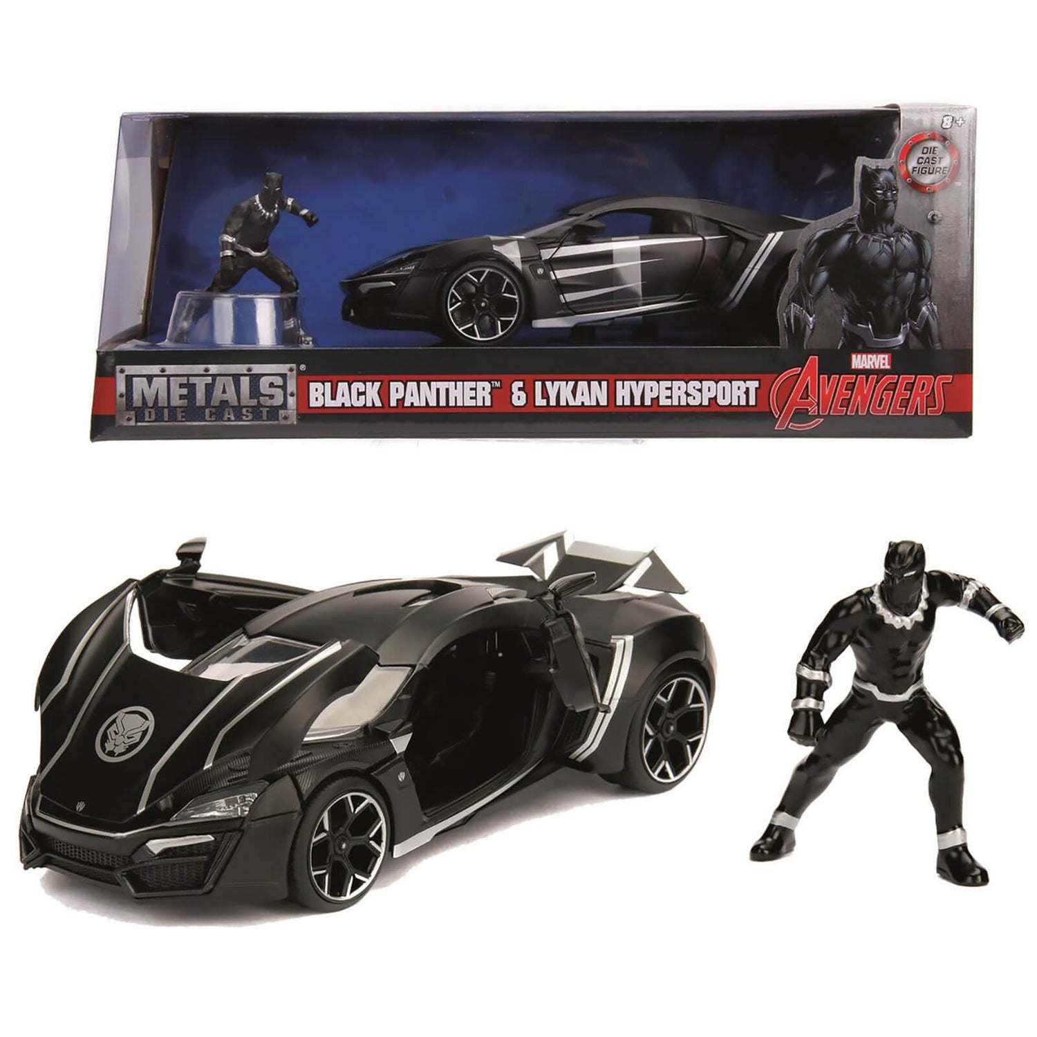 Jada Toys Marvel Black Panther Lykan Hypersport échelle 1:24