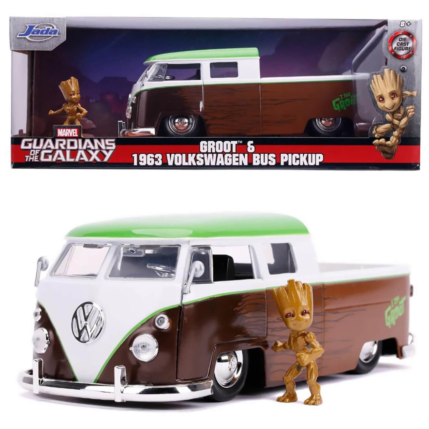 Jada Toys Marvel Groot VW Micro Truck im Maßstab 1:24