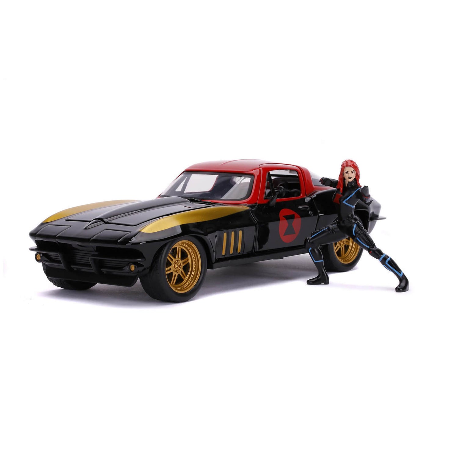 Jada Toys Marvel Black Widow 1966 Chevy 1:24