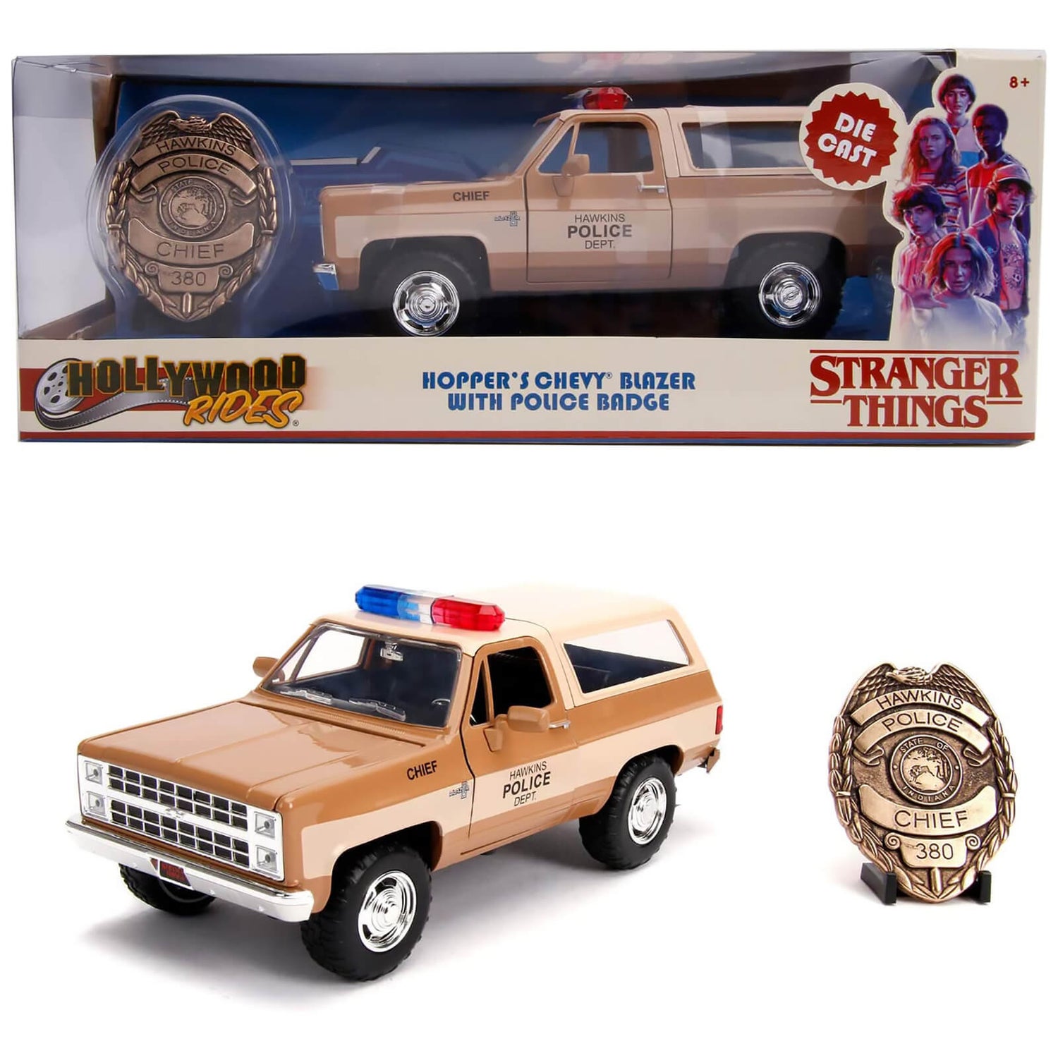 Jada Toys Stranger Things Chevrolet K5 Blaze 1980 échelle 1:24