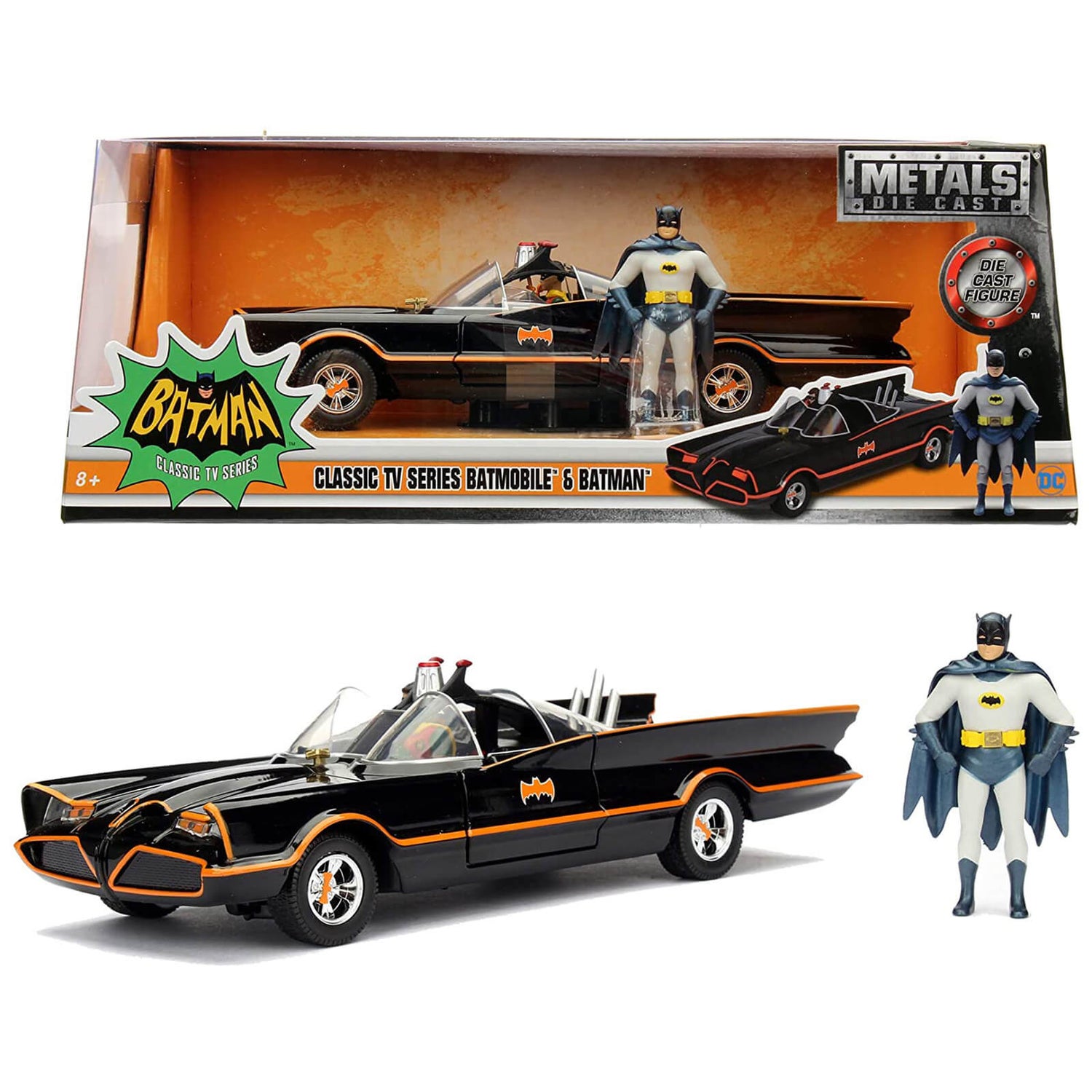 Jada Toys Batman 1966 Classic Batmobile im Maßstab 1:24
