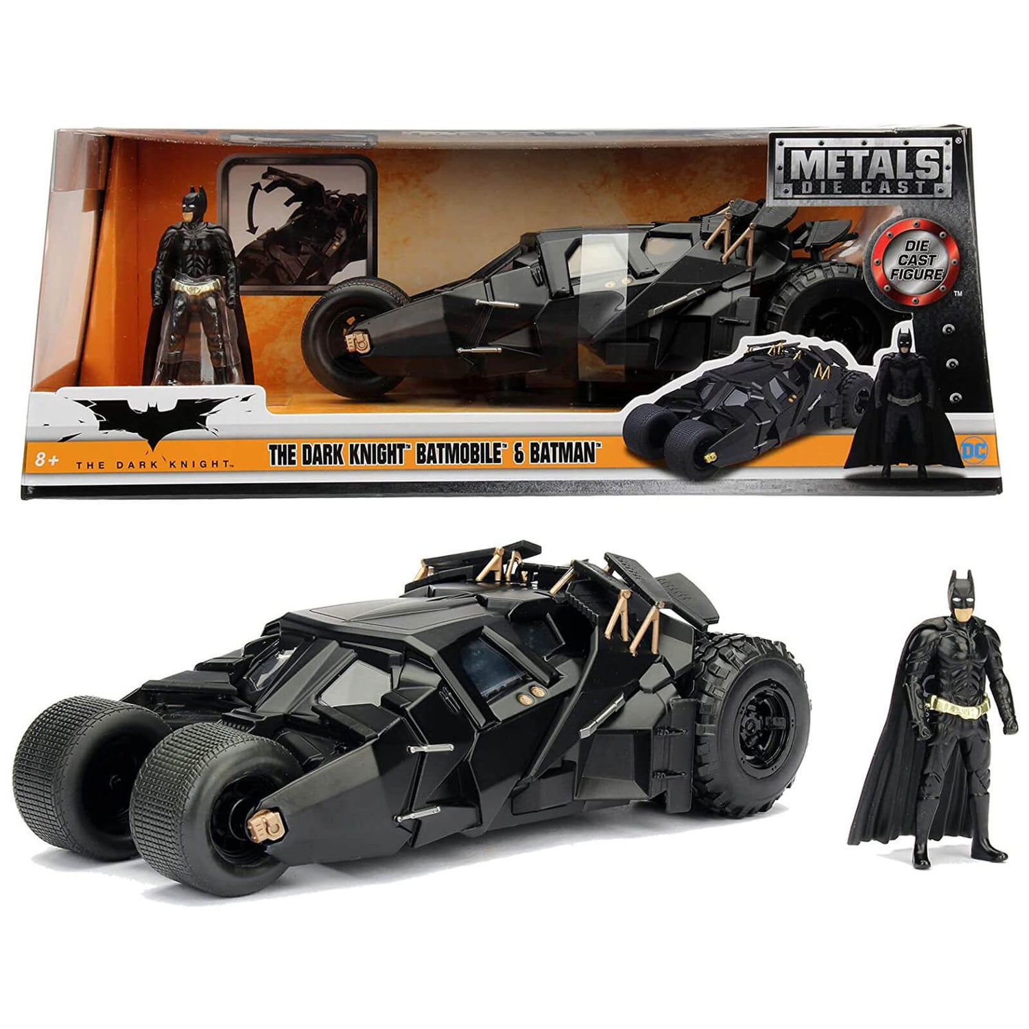 Jada Toys Batman The Dark Knight Batmobile im Maßstab 1:24