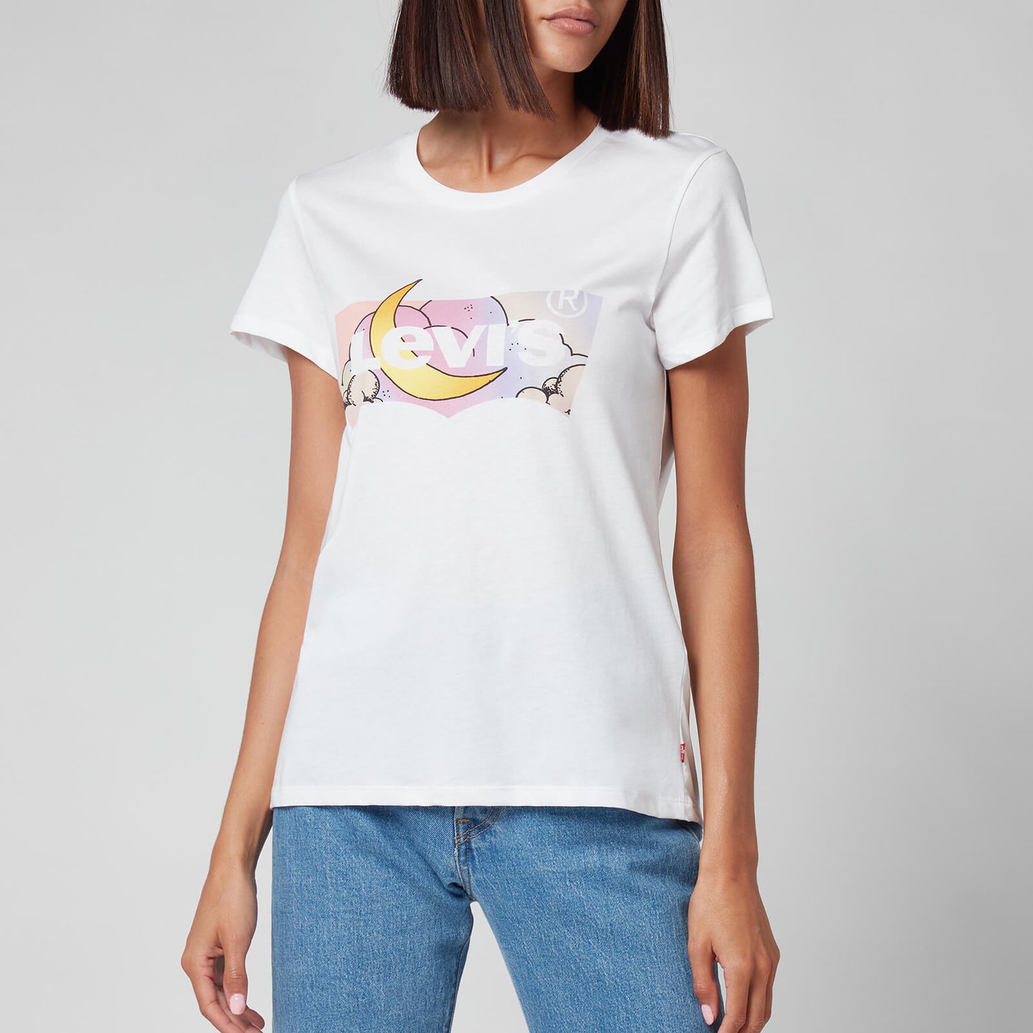 Levi's Women's The Perfect T-Shirt - Batwing Dreamy Fill White